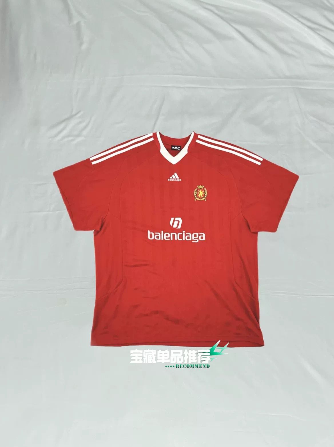 Balenciaga Balenciaga x Adidas Jersey Short-Sleeve T-Shirt Size US XL / EU 56 / 4 - 1 Thumbnail