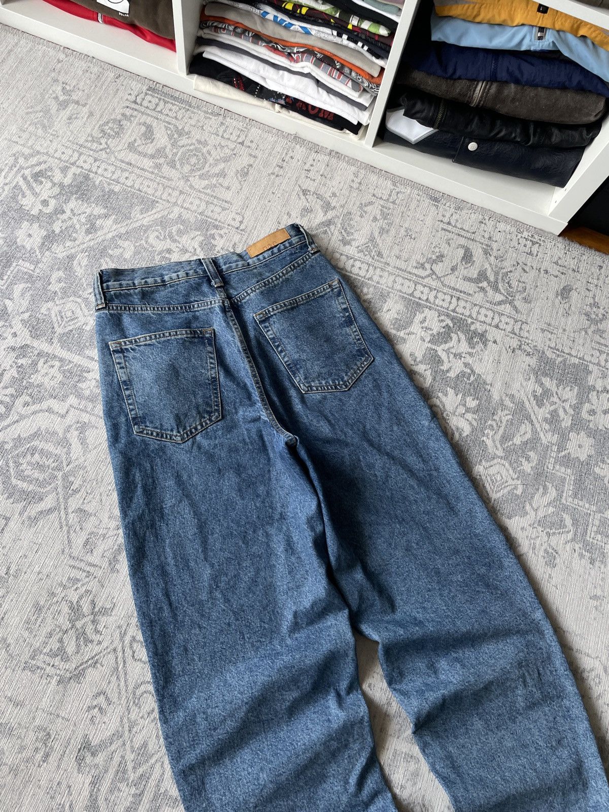 Vintage Vintage Baggy Jeans Faded Mud Washed Japanese Y2K Wide Hype Size US 30 / EU 46 - 9 Thumbnail