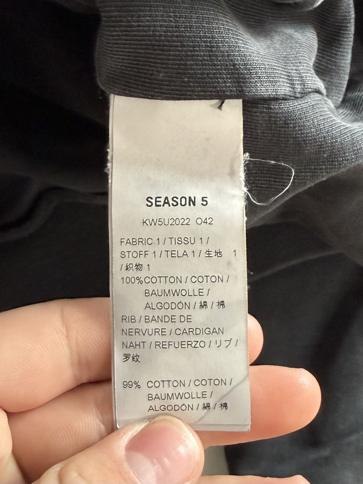Yeezy Yeezy Season 5 Oversized Double Layered Hoodie Brand Size US S / EU 44-46 / 1 - 11 Thumbnail
