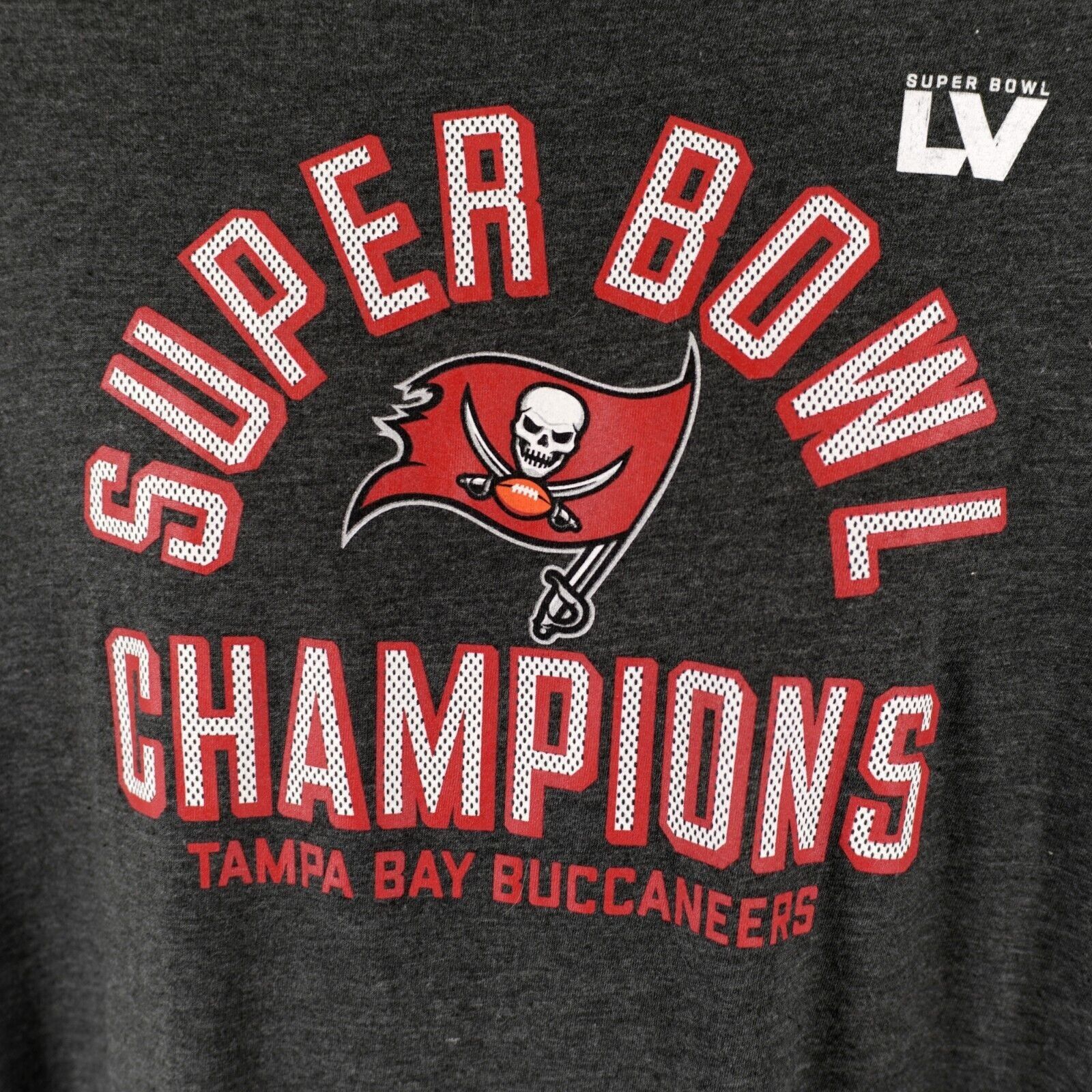 NFL NFL Optima Gray Buccaneers Super Bowl Champions LV XL T-Shir Size US XL / EU 56 / 4 - 7 Thumbnail