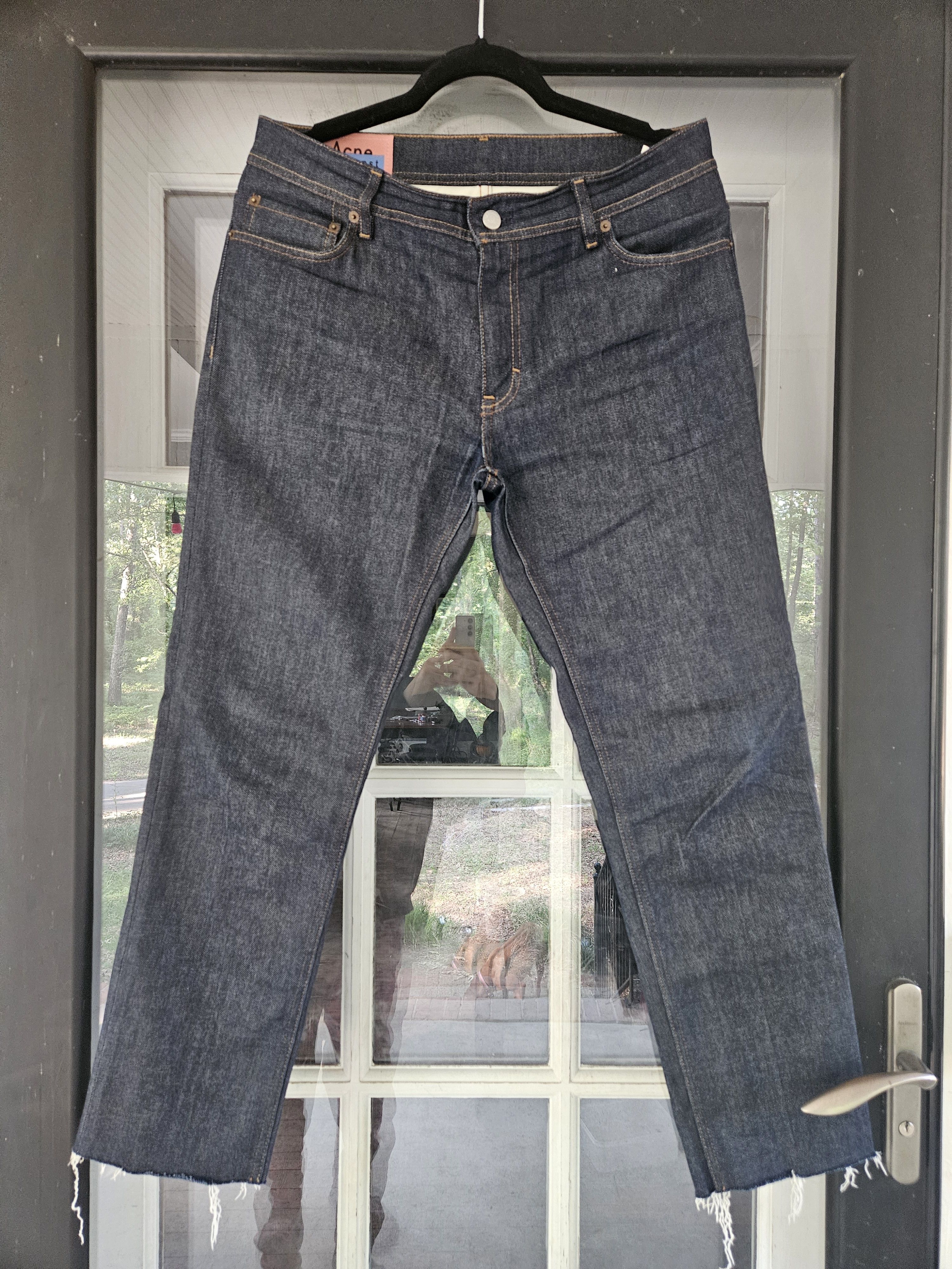 Acne Studios Blå Konst North Indigo Back Patch Dark Blue Denim Jeans Size US 34 / EU 50 - 1 Thumbnail
