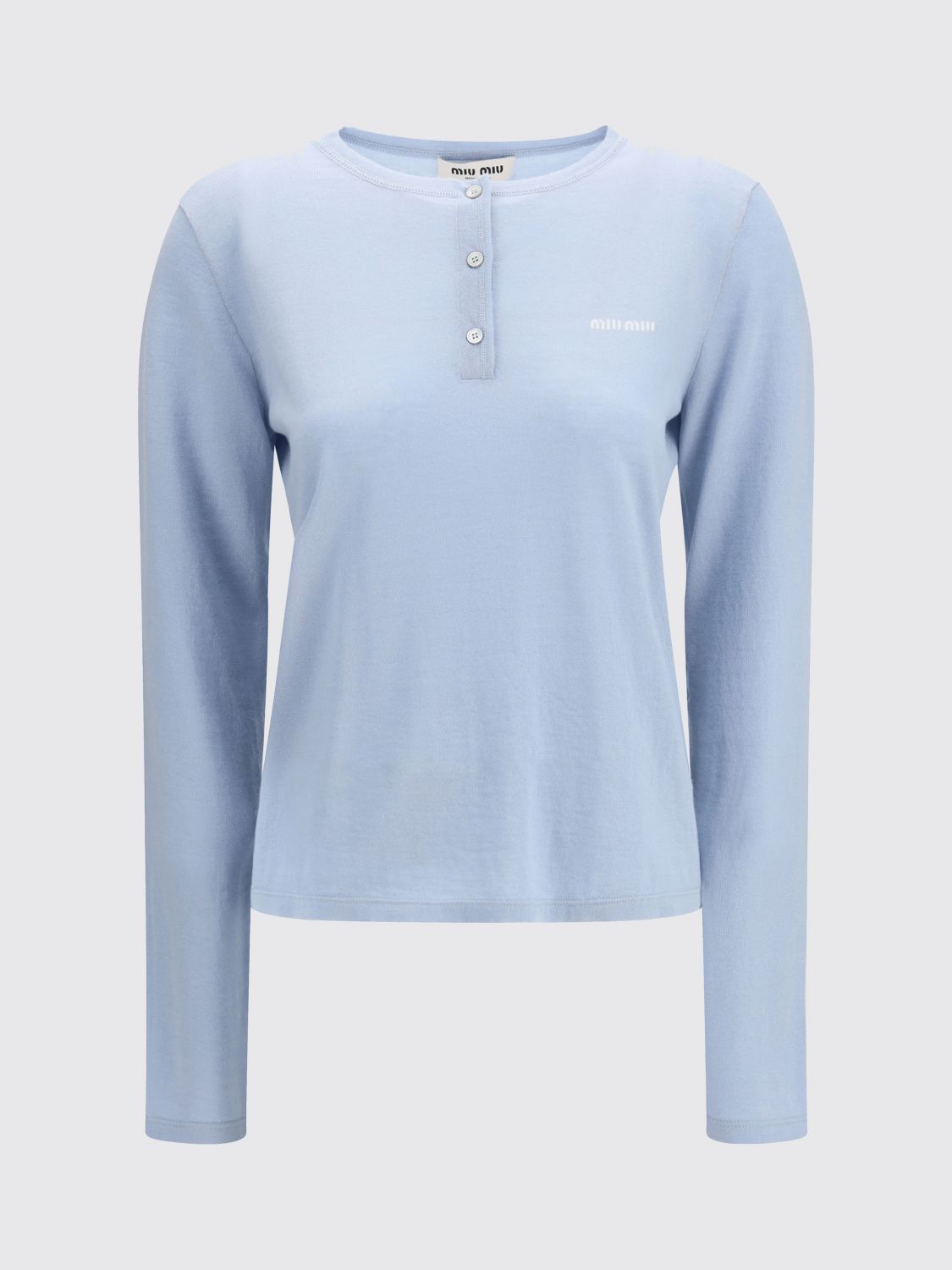 Miu Miu Miu Miu T-Shirt Woman Sky Size S / US 4 / IT 40 - 1 Preview