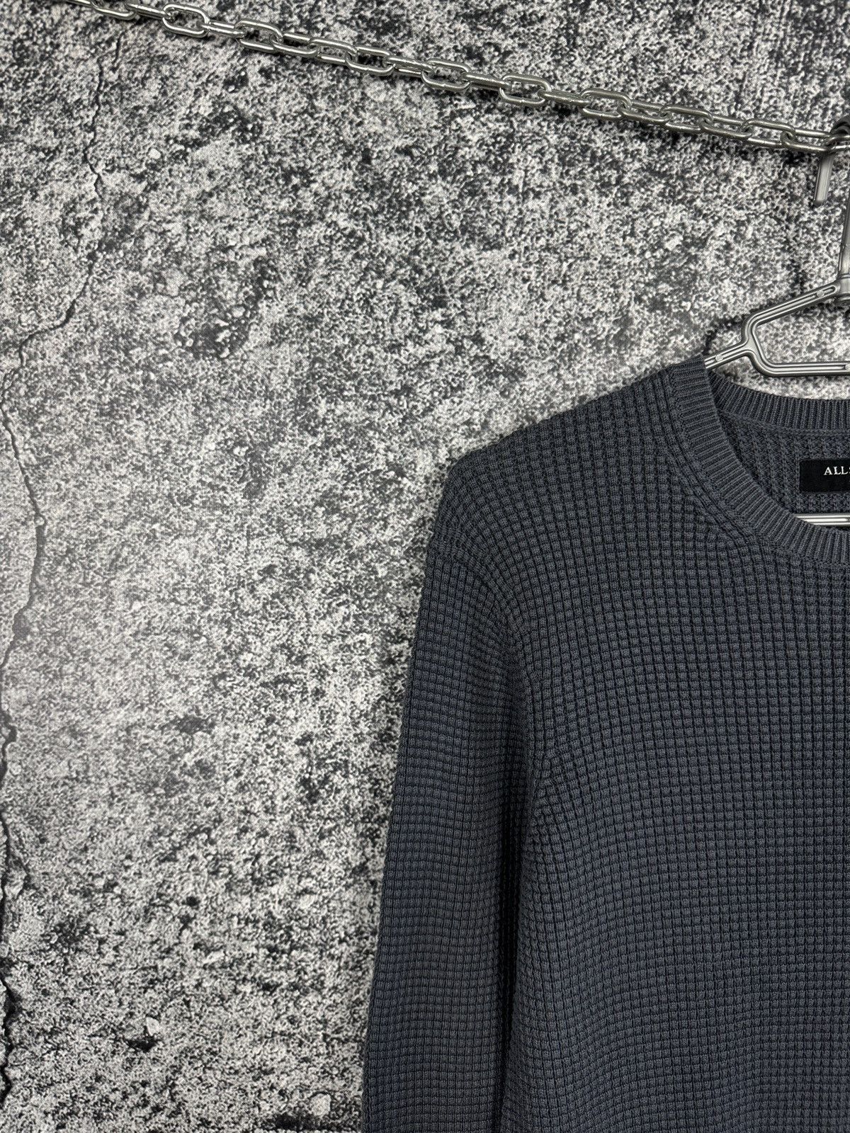 Allsaints Allsaints Wells Crewneck Sweater Waffle Knit Pullover Size S Size US S / EU 44-46 / 1 - 3 Thumbnail