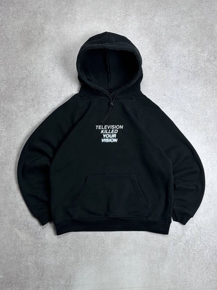 Vintage Vintage Television Killed Your Vision Boxy Hoodie Y2K L Size US L / EU 52-54 / 3 - 1 Thumbnail