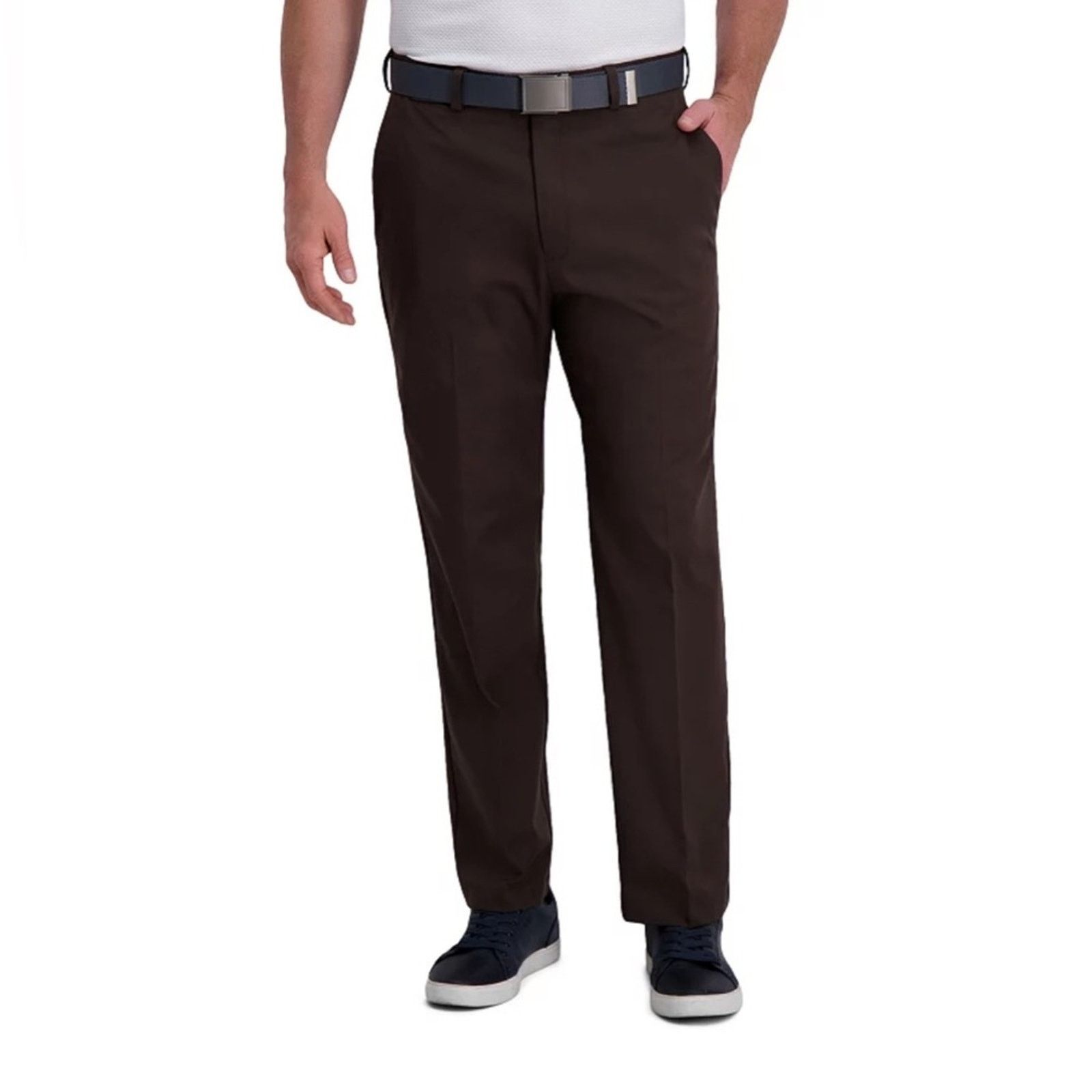 Haggar Men's Haggar® Classic Fit Flat Front Pants Size 38R - 1 Thumbnail
