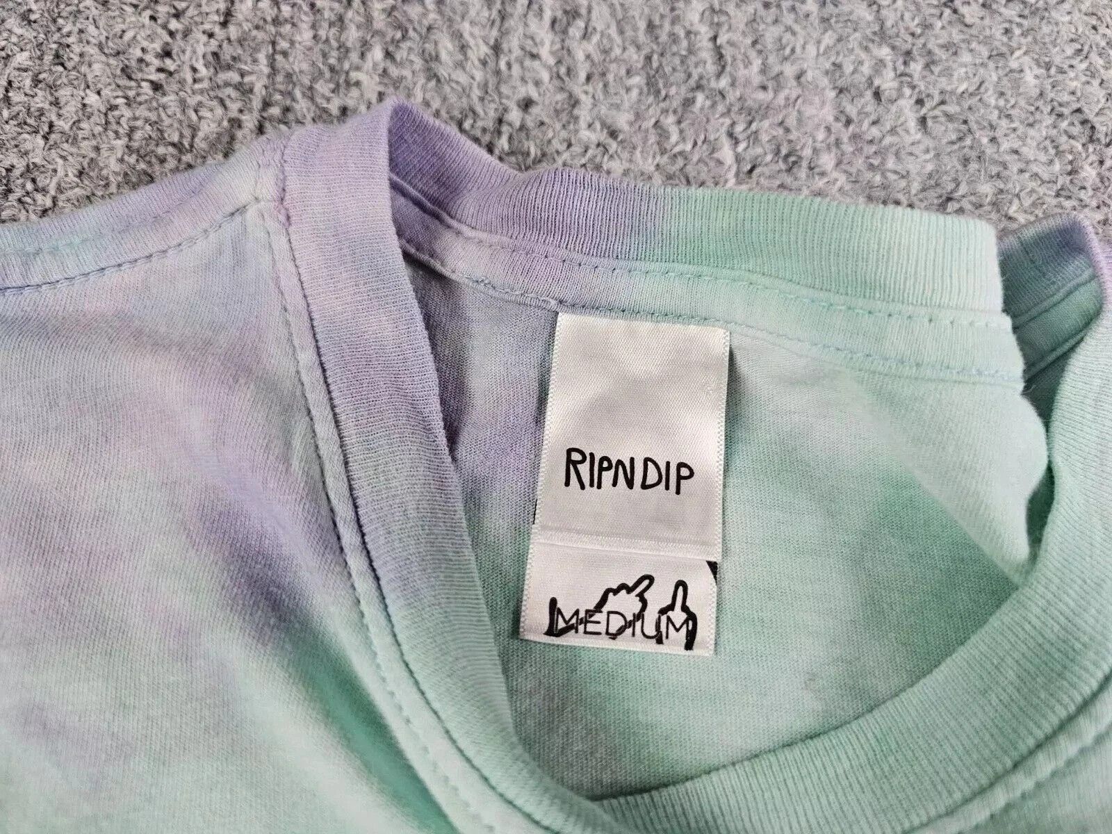 RIPNDIP RIPNDIP Nice Wizard Long Sleeve Tee Psychedelic Tie Dye Med Size US M / EU 48-50 / 2 - 6 Thumbnail