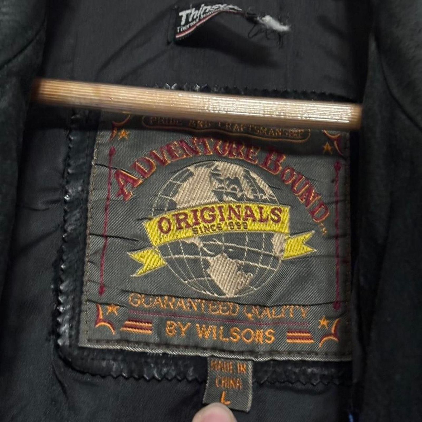 Wilsons Leather Vintage Wilson’s Adventure Bound Black Suede Biker Jacket Size US L / EU 52-54 / 3 - 4 Thumbnail