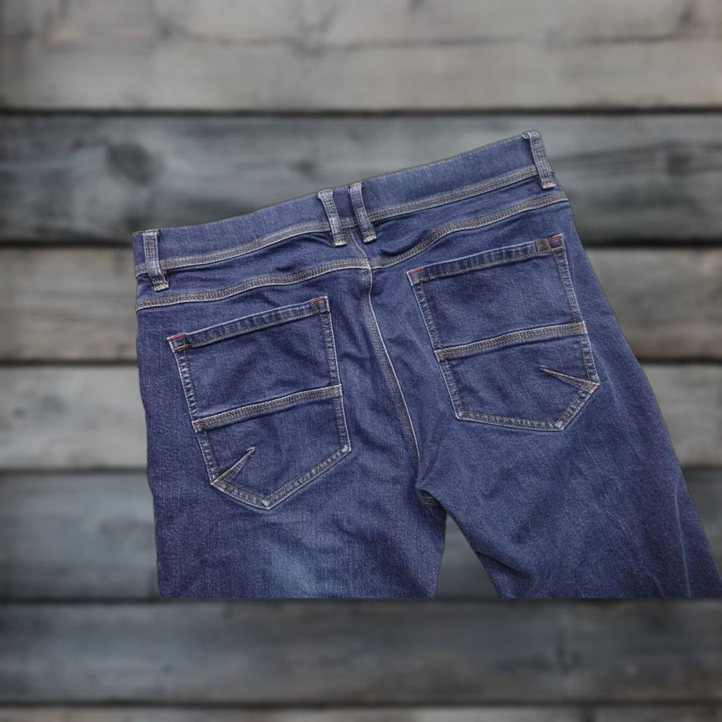 Vintage L.L. Bean Jeans Mens 34x29 Blue Denim Straight Leg Stretch Regular Dark Wash Size US 34 / EU 50 - 1 Thumbnail