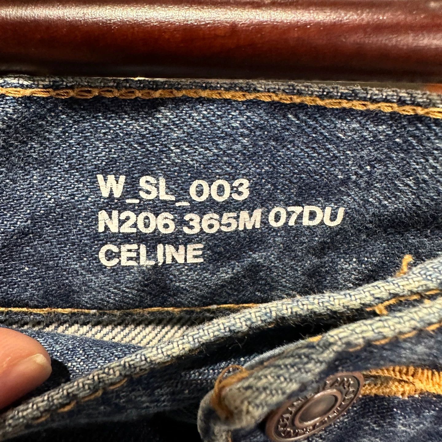 Celine Celine mar41 Classic Leather Patch Jeans 26 Cotton Size 26" / US 2 / IT 38 - 3 Thumbnail
