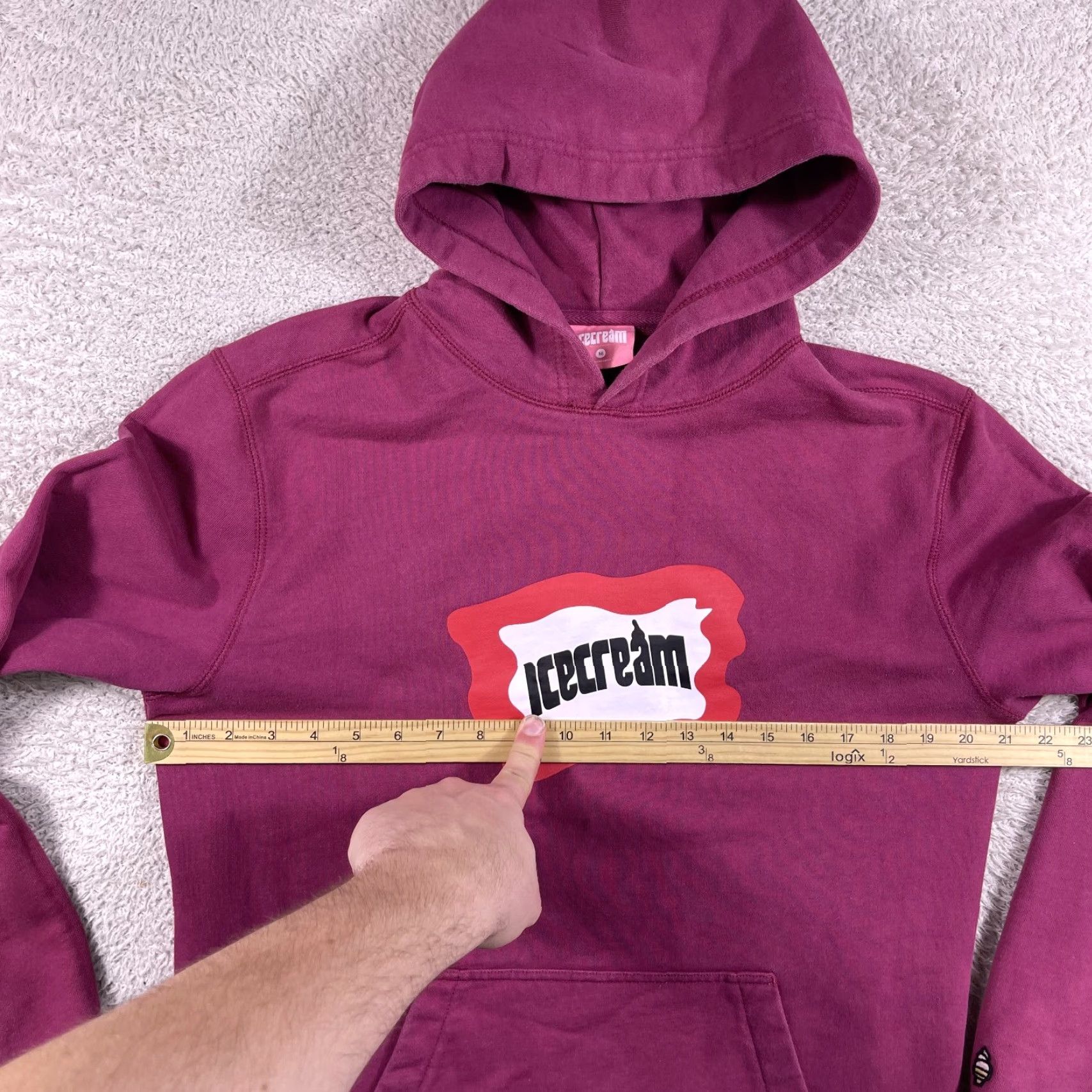 Vintage VINTAGE Ice Cream Hoodie Sweatshirt Mens Medium Red Y2K Skate BBC Pharrell Pullover Rap Graphic Print Hooded Sweatshirt Mens Red Vintage Winter Size US M / EU 48-50 / 2 - 6 Thumbnail