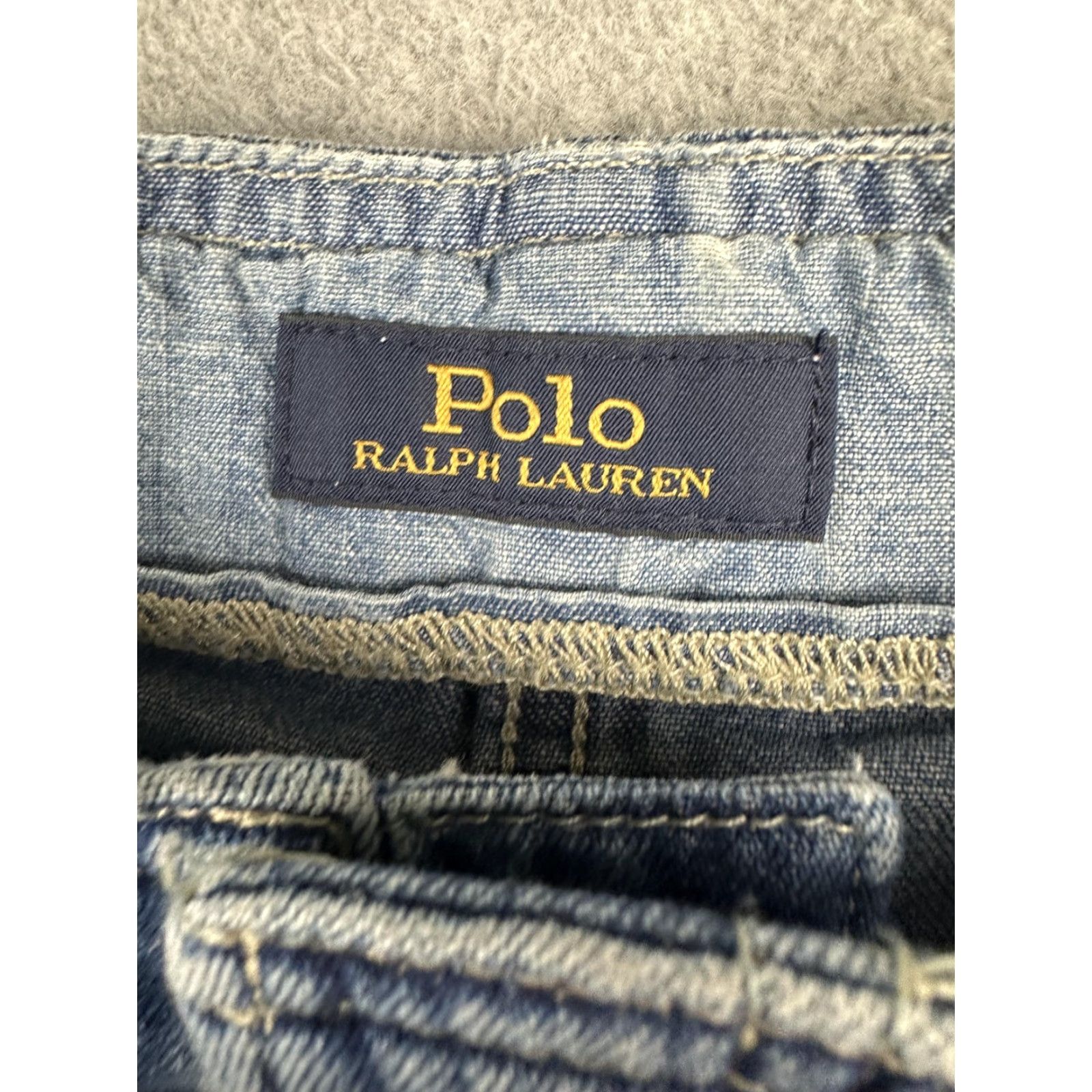 Polo Ralph Lauren Polo Ralph Lauren Jeans Womens 25R Blue High Rise Pleated Relaxed Tapered Denim Size 42" / US 20 - 2 Thumbnail