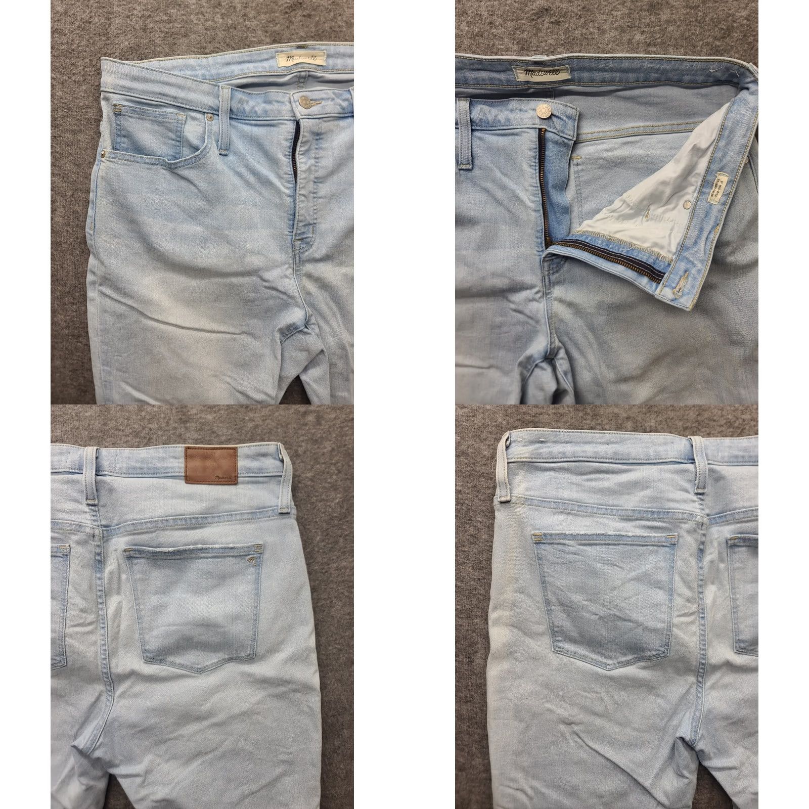 Madewell Madewell Jeans Women’s 34x27 Mid Rise Skinny Crop Distressed Stretch Denim Blue 5-Pocket Slim City Mens Womens Boys Girls Size 24" / US 00 / IT 34 - 9 Thumbnail