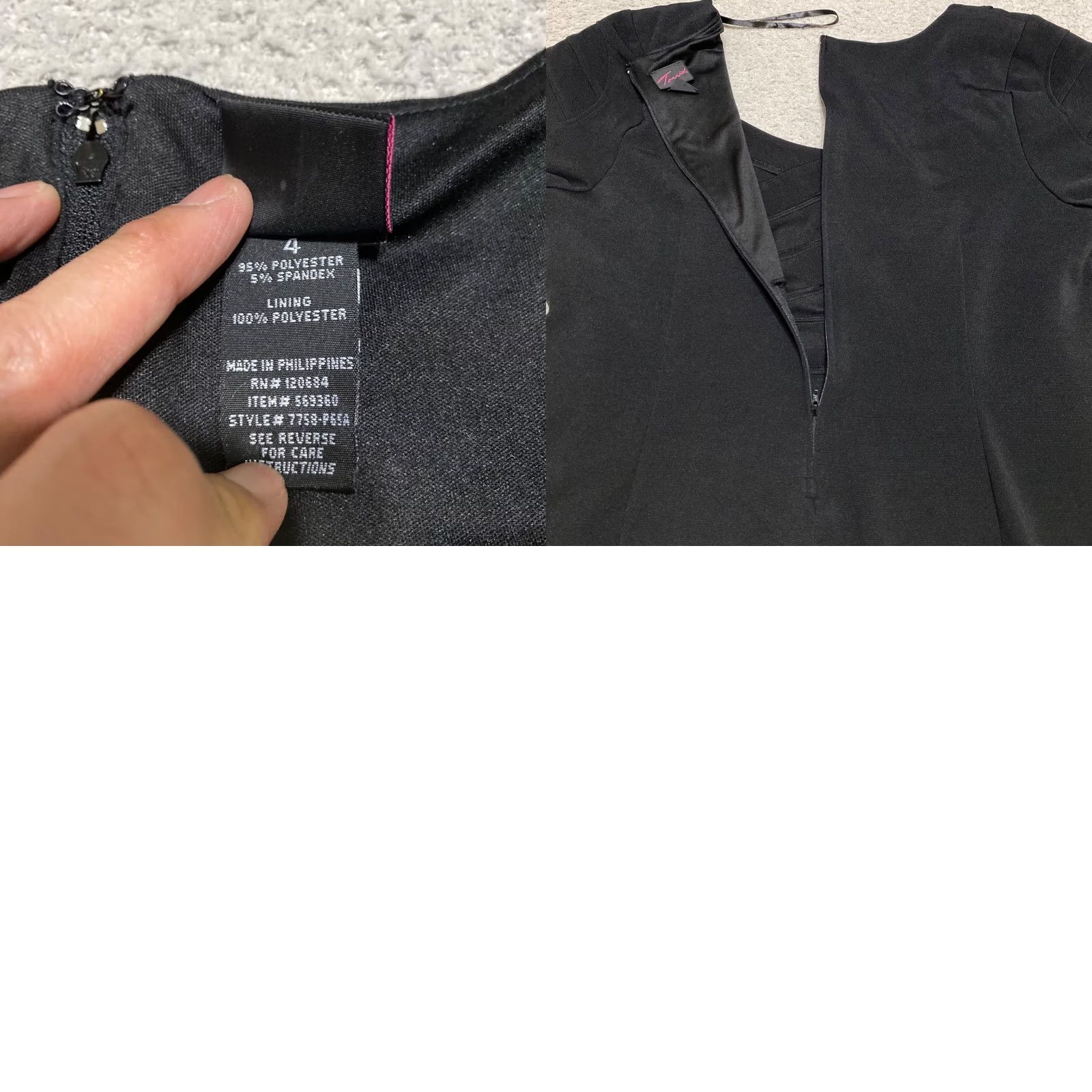 Torrid Torrid Dress Black Short Sleeve Bodycon Square Neck 4X Plus Adult Womens Party/Cocktail Formal Casual Stretch Size 40" / US 18 - 8 Thumbnail