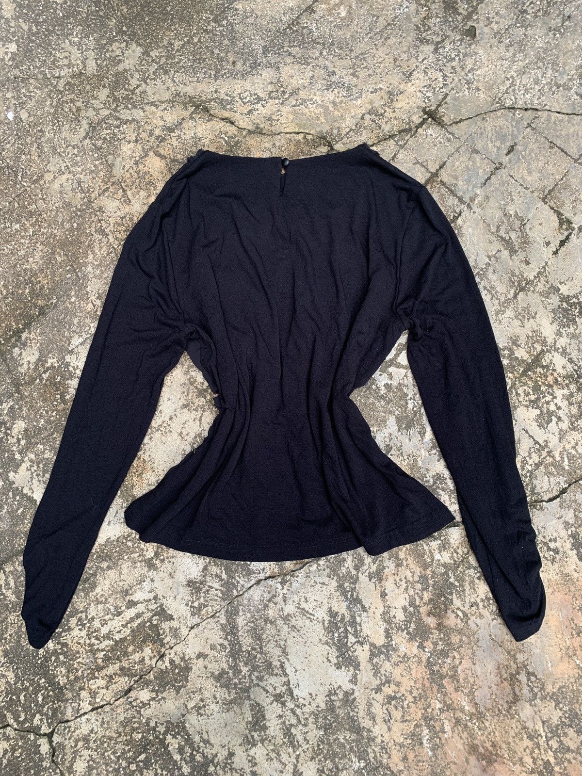 Japanese Brand × Le Grande Bleu (L.G.B.) y2k The Eimar Avant Garde Chain Beady Longsleeve Top Size L / US 10 / IT 46 - 2 Thumbnail