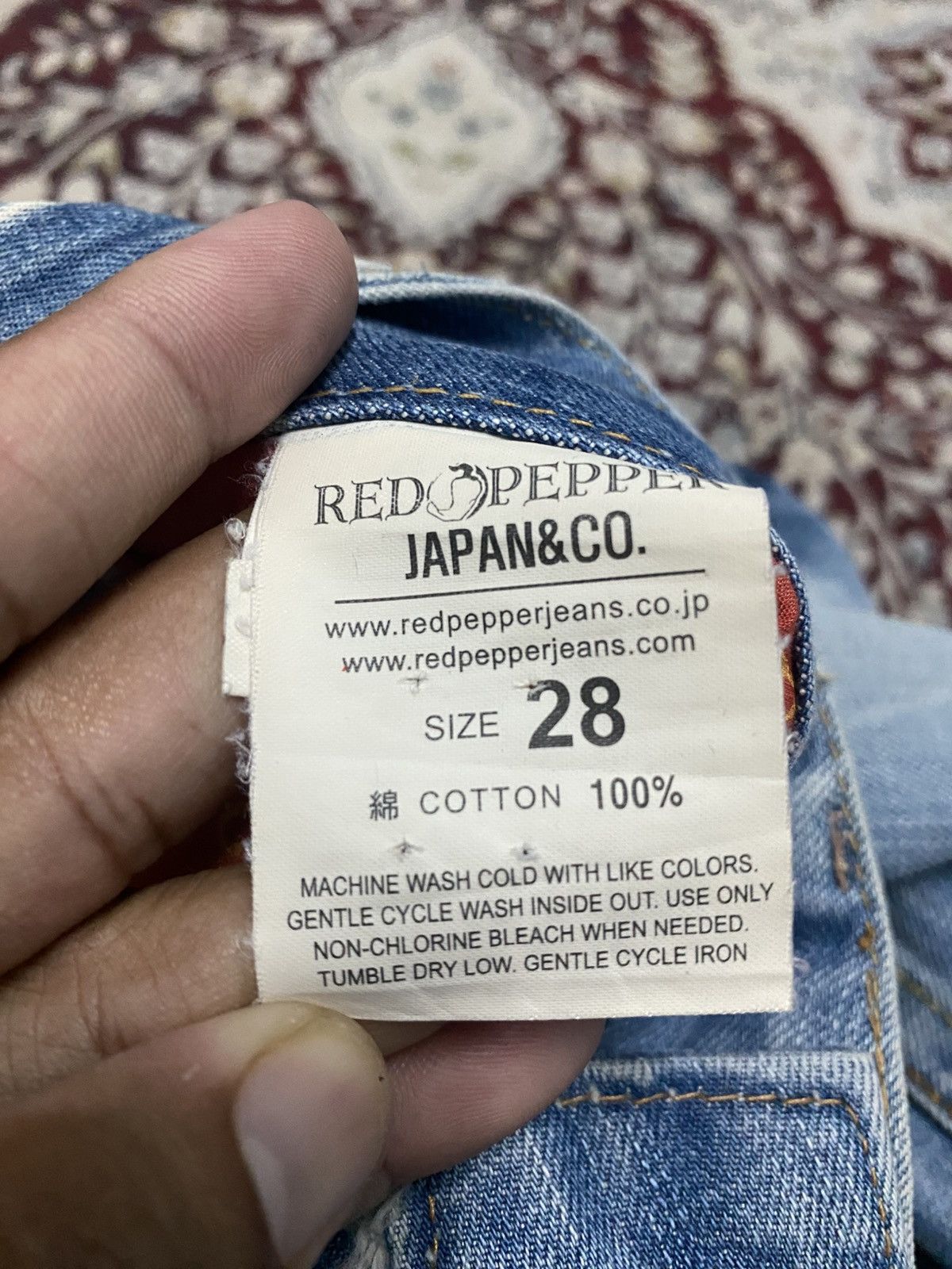 Japanese Brand Red peppers flare jeans Size US 32 / EU 48 - 18 Thumbnail