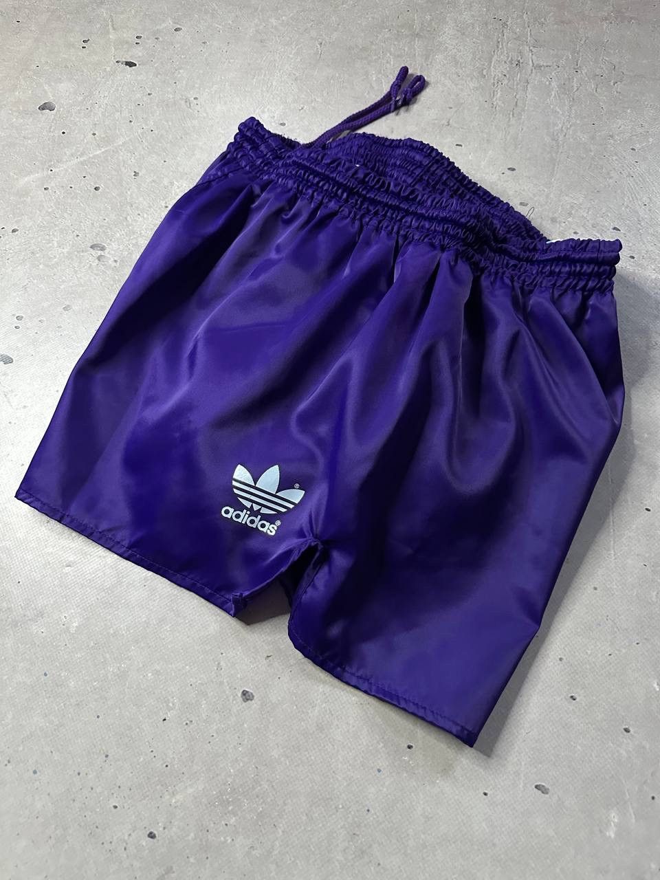 Adidas Vintage Adidas Trefoil Nylon Soccer Shorts Purple 80s Size M Size US 32 / EU 48 - 9 Thumbnail