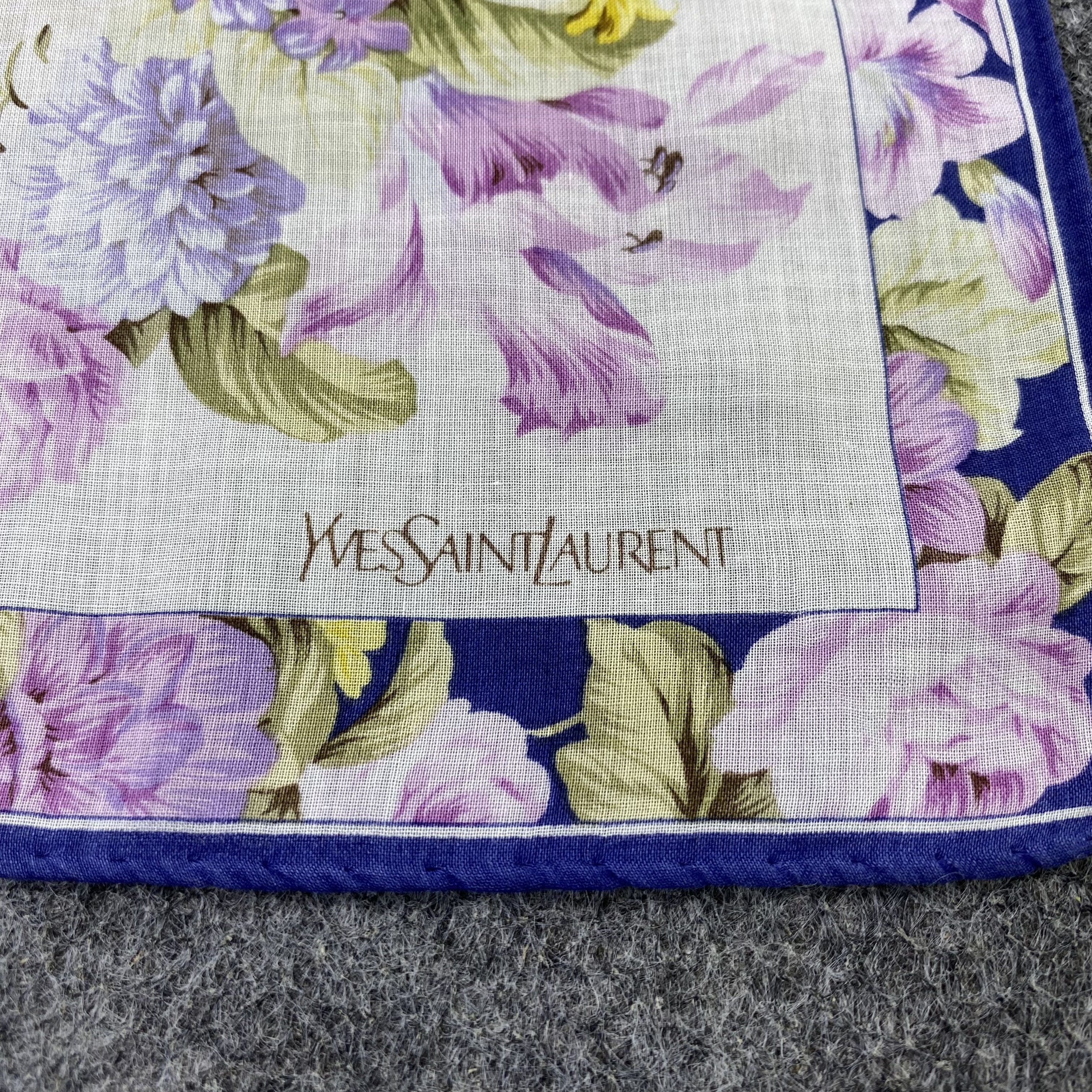 Yves Saint Laurent Yvea Saint Laurent Handkerchief /Bandana /Neckerchief-B2198 Size ONE SIZE - 7 Thumbnail