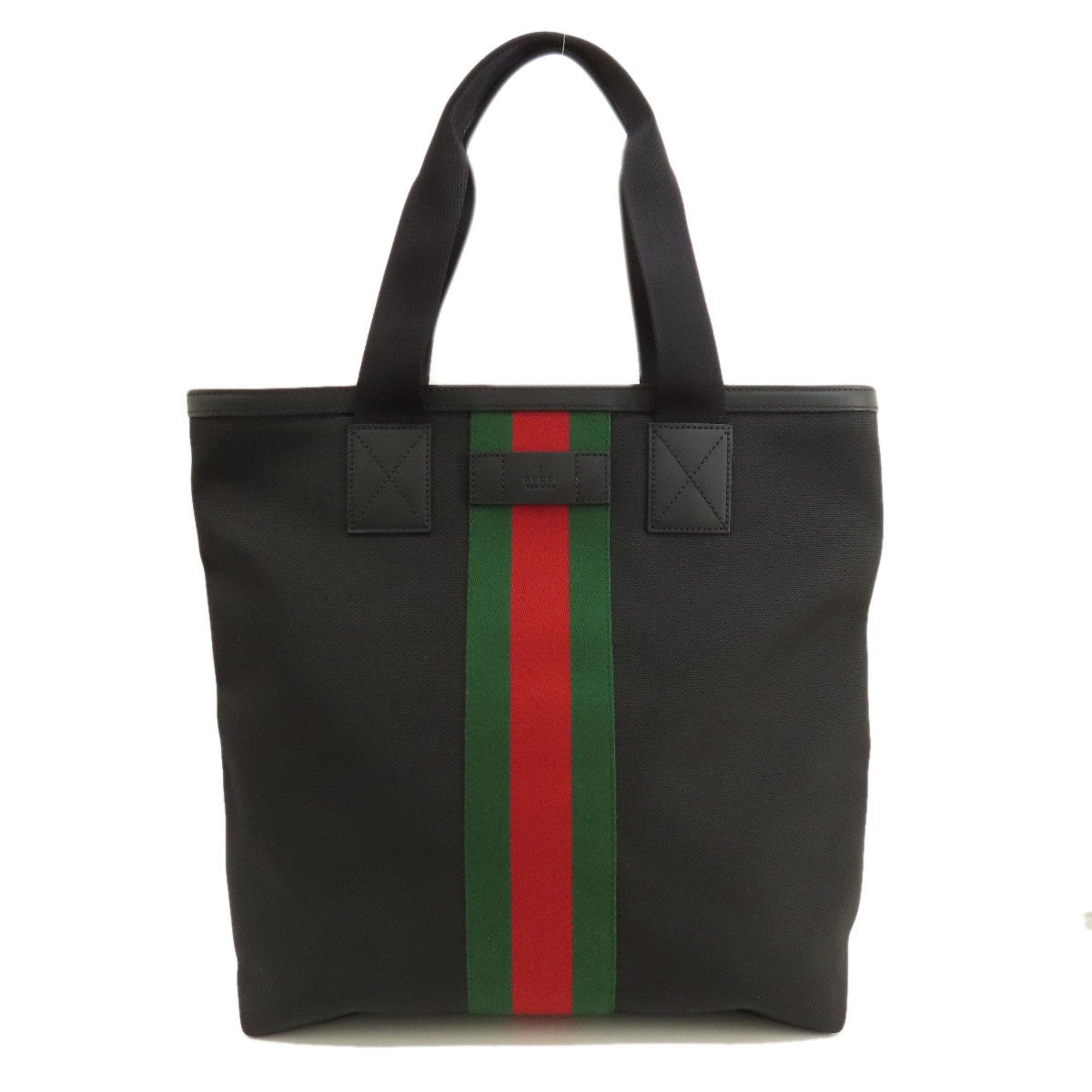 image of Gucci 631245 Sherry Line Outlet Tote Bag Canvas Women's in Black