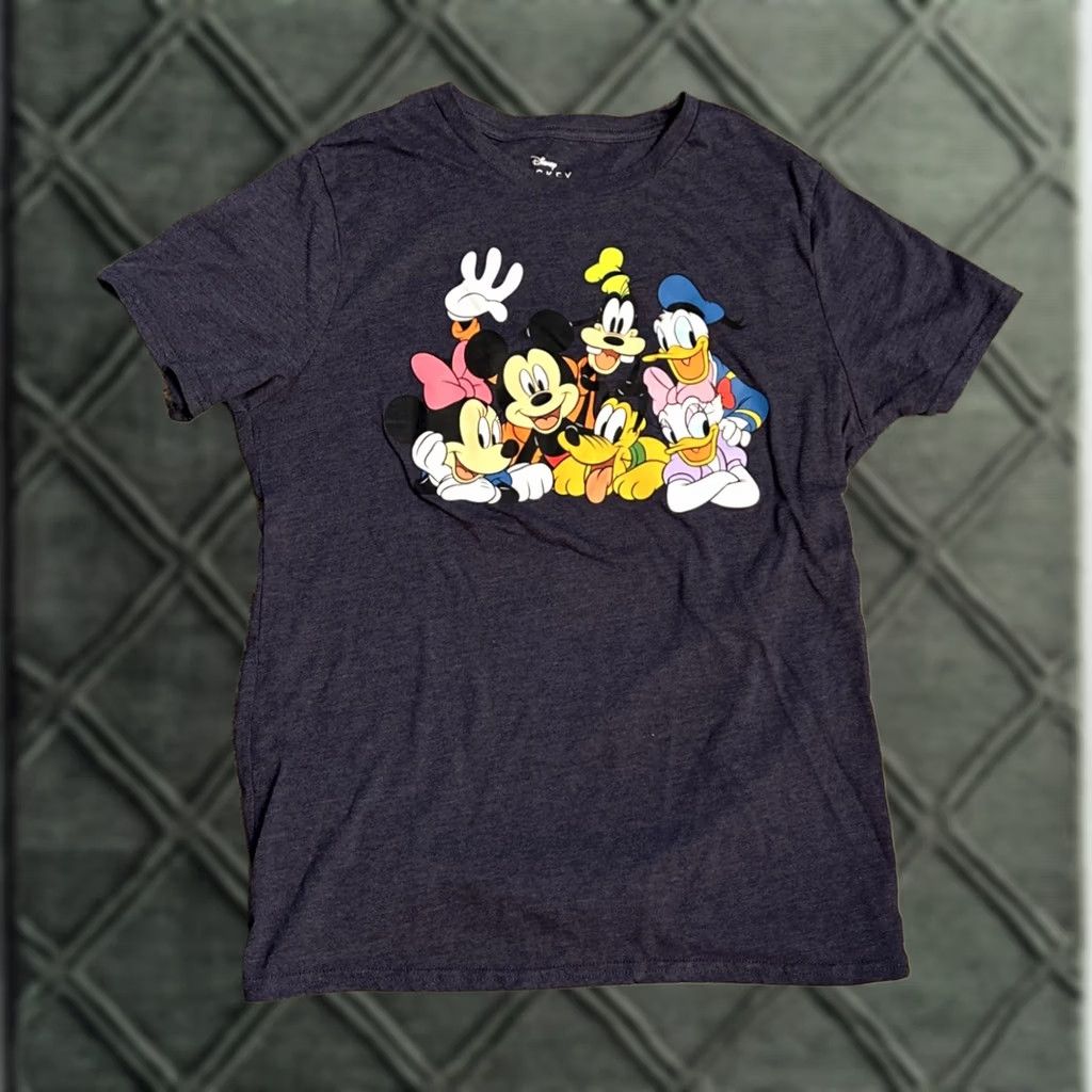 Disney Disney womens T-Shirt M Blue Cartoon Mickey Mouse Minnie Donald Daisy Goofy Pluto Size M / US 6-8 / IT 42-44 - 1 Thumbnail