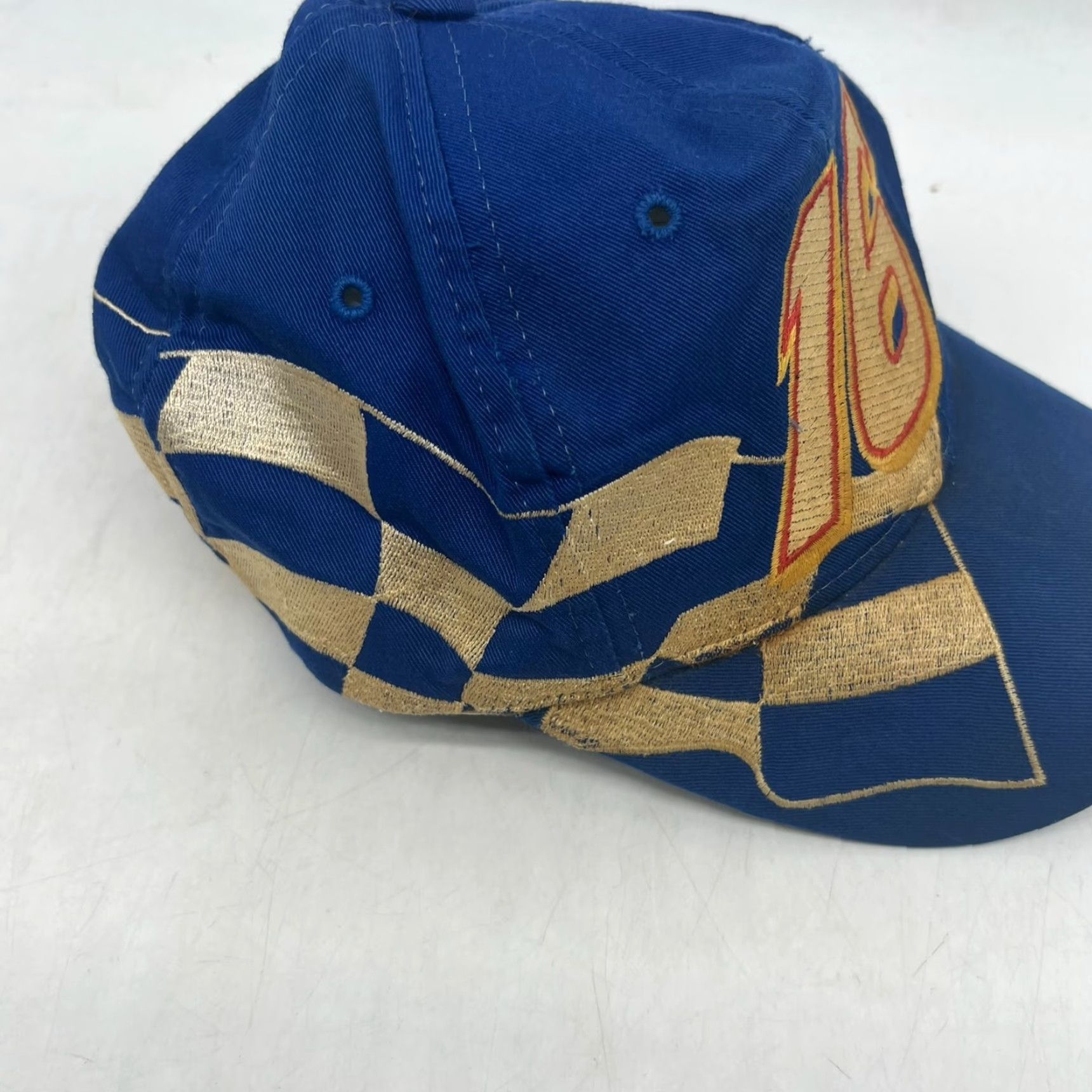 Chase Authentics VINTAGE Chase Authentics NASCAR Hat Snapback Adjustable Blue USA Mens Size ONE SIZE - 5 Thumbnail