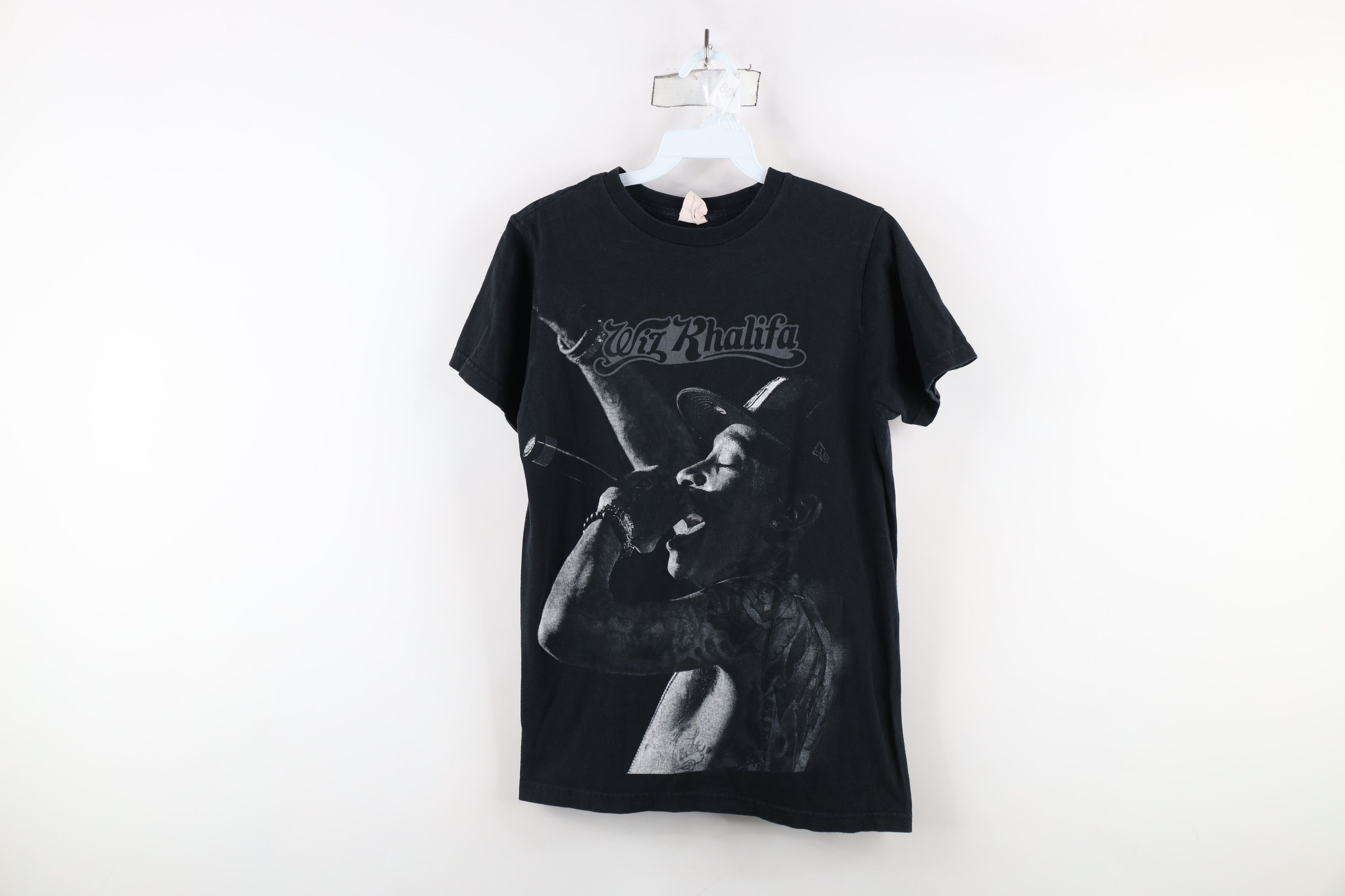 Vintage Y2K Streetwear Wiz Khalifa Rap Hip Hop T-Shirt Black