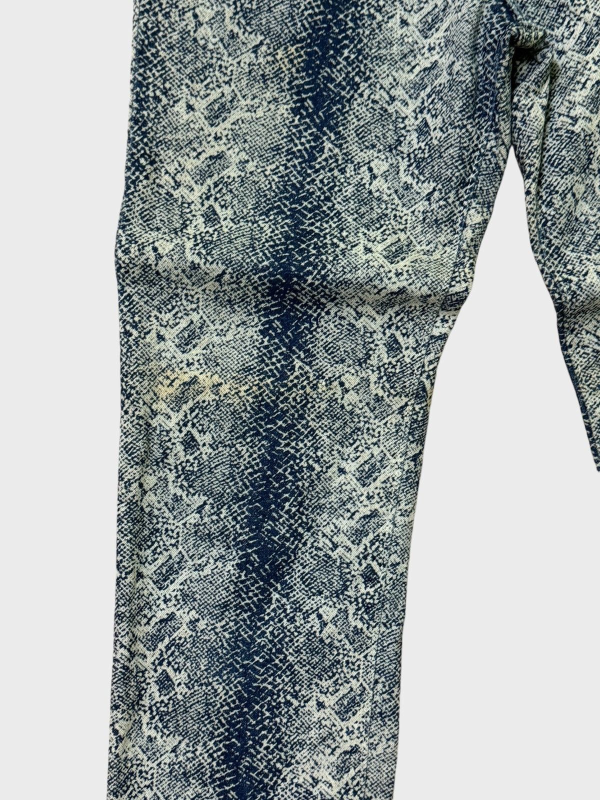 Hysteric Glamour × Japanese Brand × Wrangler Wrangler W-Girl Snake Design Full Print Distressed Pants Size US 27 - 7 Thumbnail