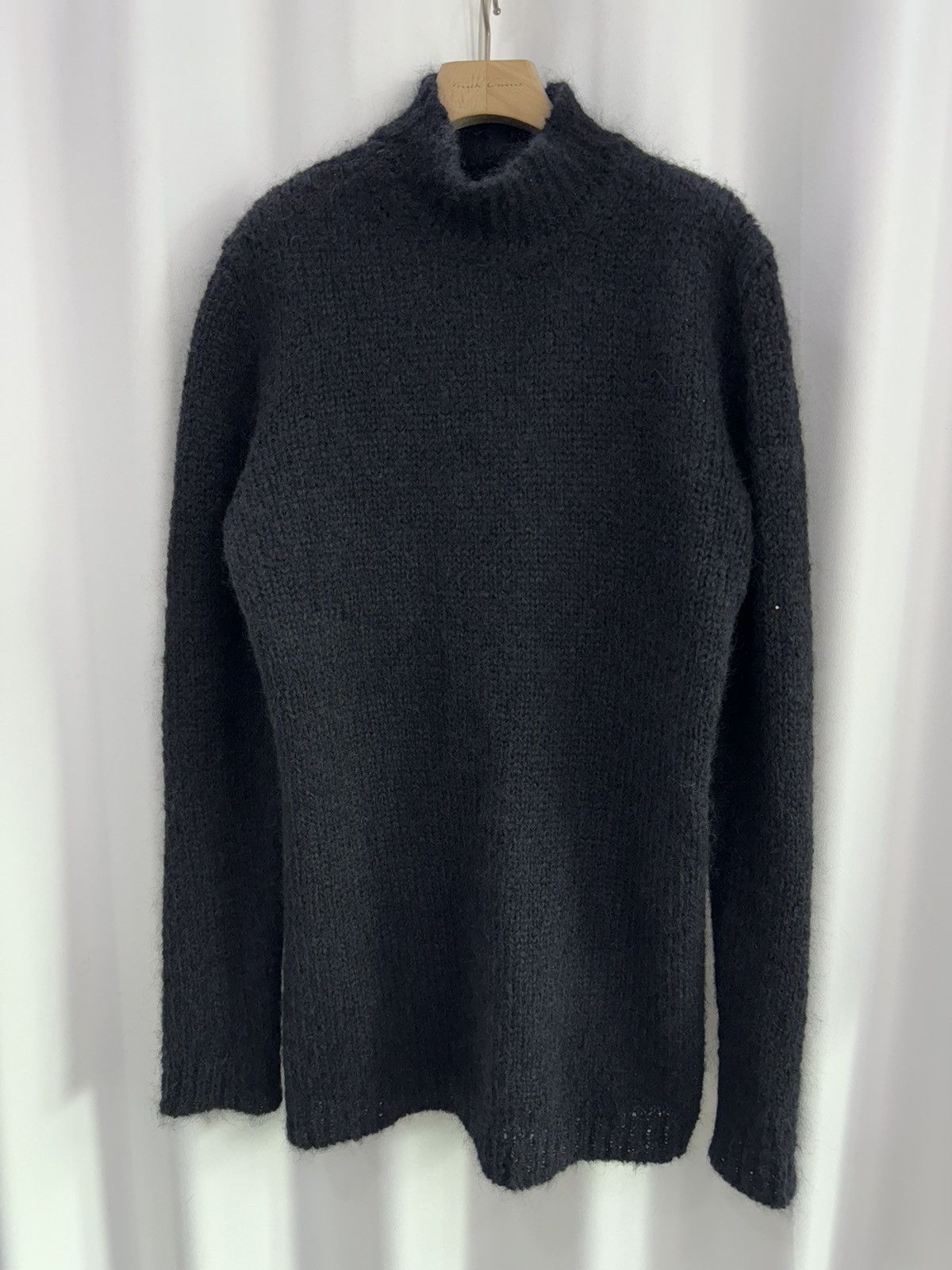image of Rick Owens 22Fw Runway Homiar Alpaca Knit in Black, Men's (Size Medium)
