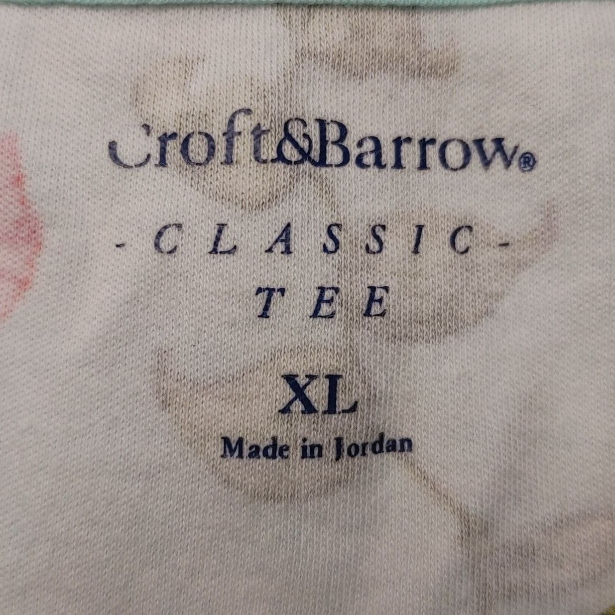 Croft & Barrow Croft & Barrow Women's Light Blue Botanical Classic Tee XL Size XL / US 12-14 / IT 48-50 - 3 Thumbnail