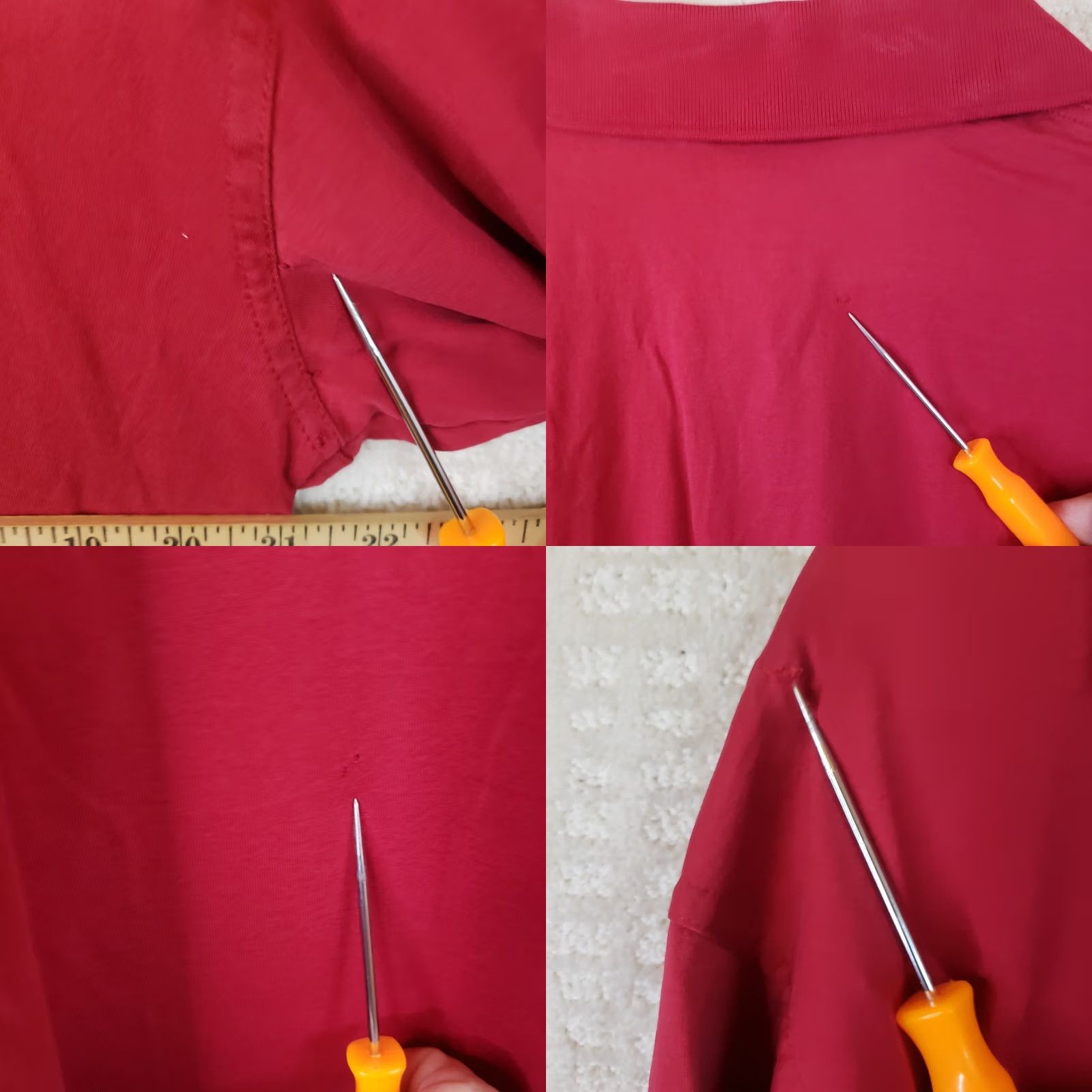 Vintage VINTAGE Slazenger Polo Shirt Mens M Solid Red Logo Secession Golf Club Flags Shirt Size US M / EU 48-50 / 2 - 9 Thumbnail