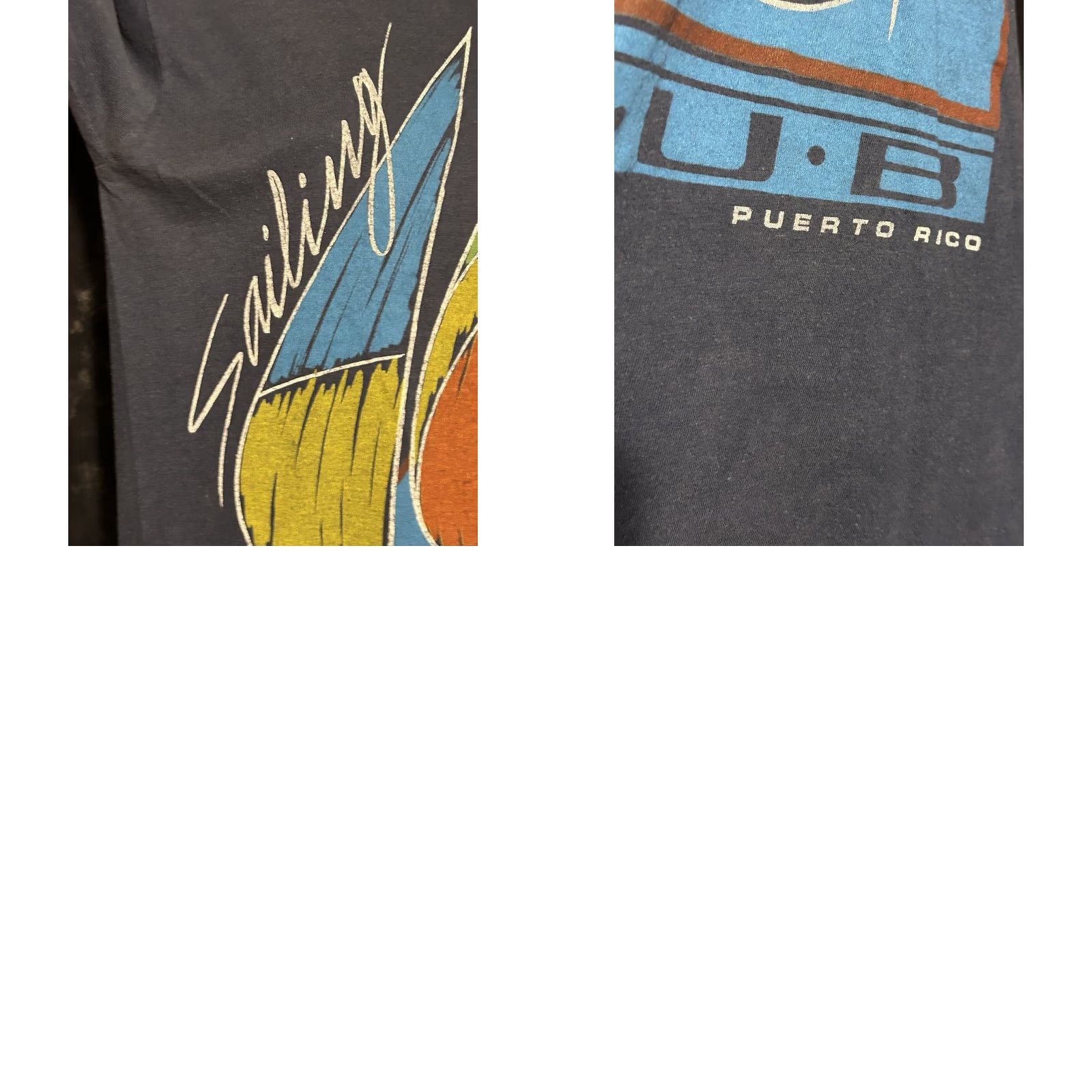 Vintage VINTAGE Puerto Rico Sailing Club Shirt Women Small Navy Blue Short Sleeve Made USA Size S / US 4 / IT 40 - 9 Thumbnail