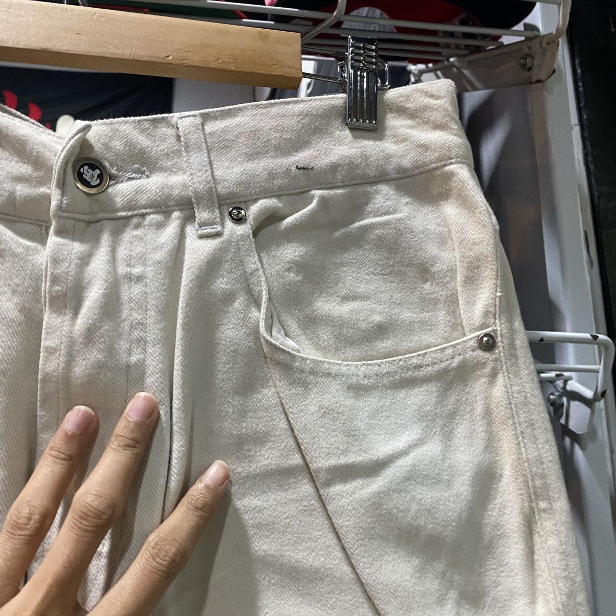 Mambo × Vintage Vintage Mambo Australia White Plain Casual Pants Size US 32 / EU 48 - 10 Thumbnail
