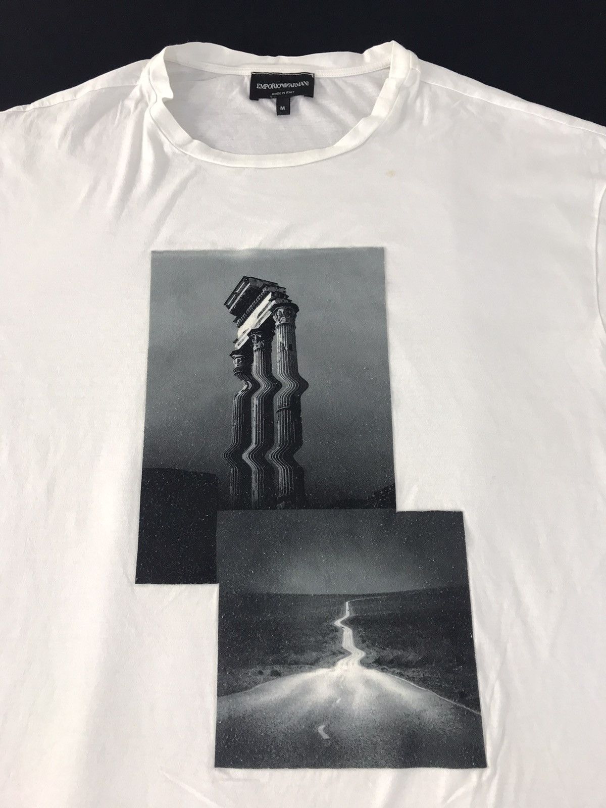 Emporio Armani Italian Brand Big Graphic Screen Printed Tee