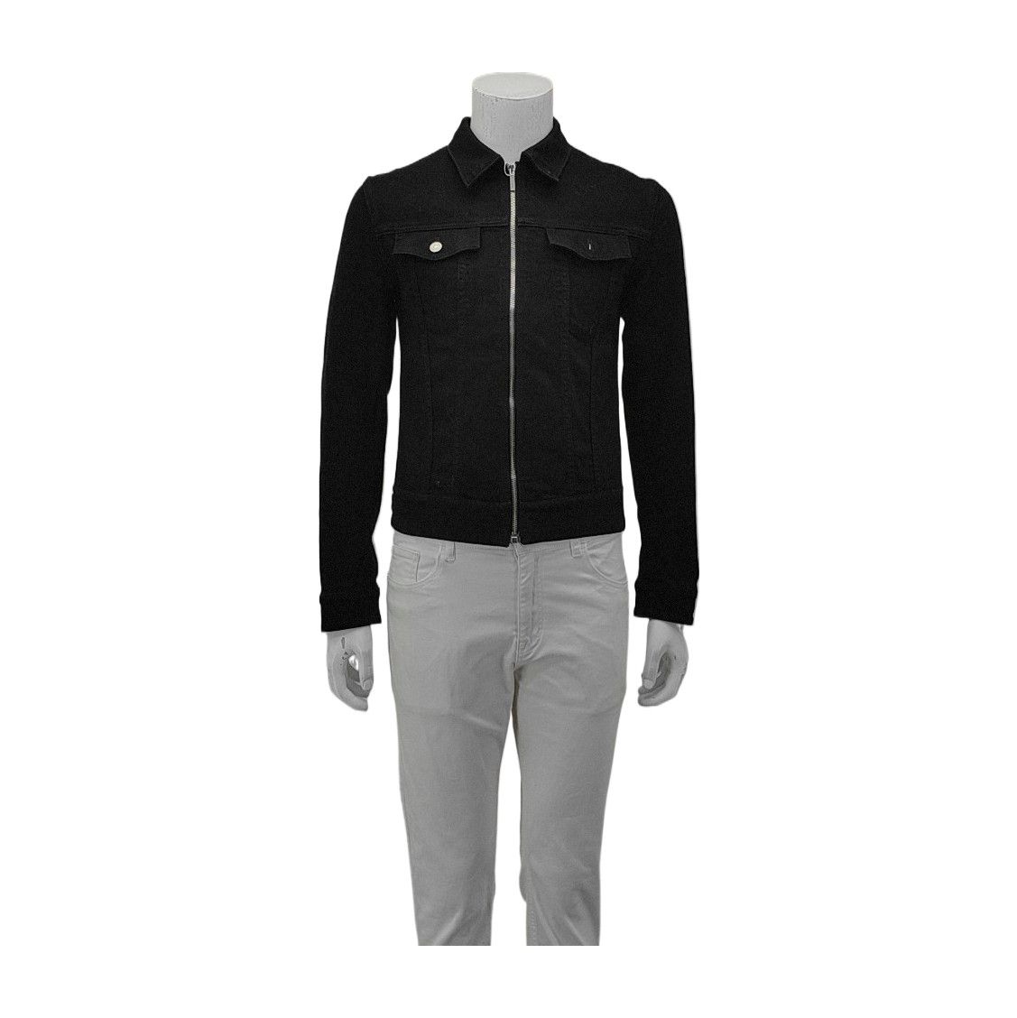 Dior Dior Homme Black Denim Zip Jacket Size 48 Size US M / EU 48-50 / 2 - 1 Thumbnail