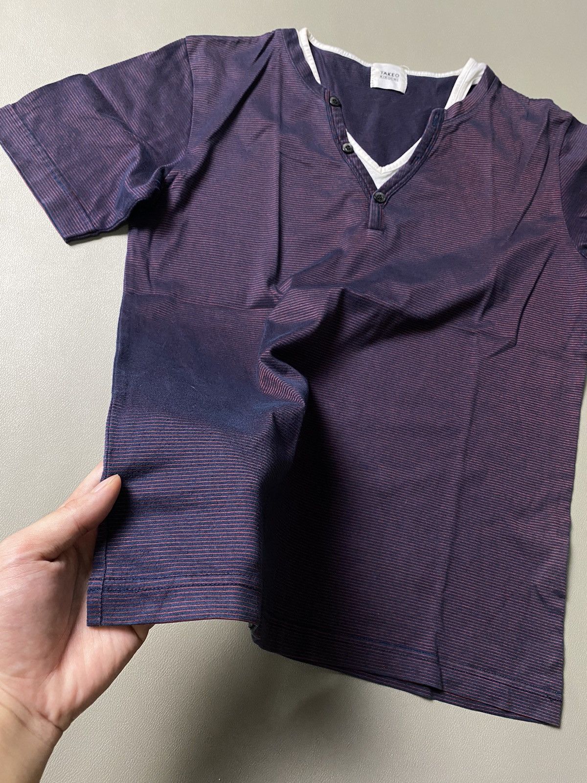 If Six Was Nine × Japanese Brand × Le Grande Bleu (L.G.B.) Takeo Kikuchi Grunge Tshirt Size US M / EU 48-50 / 2 - 6 Thumbnail