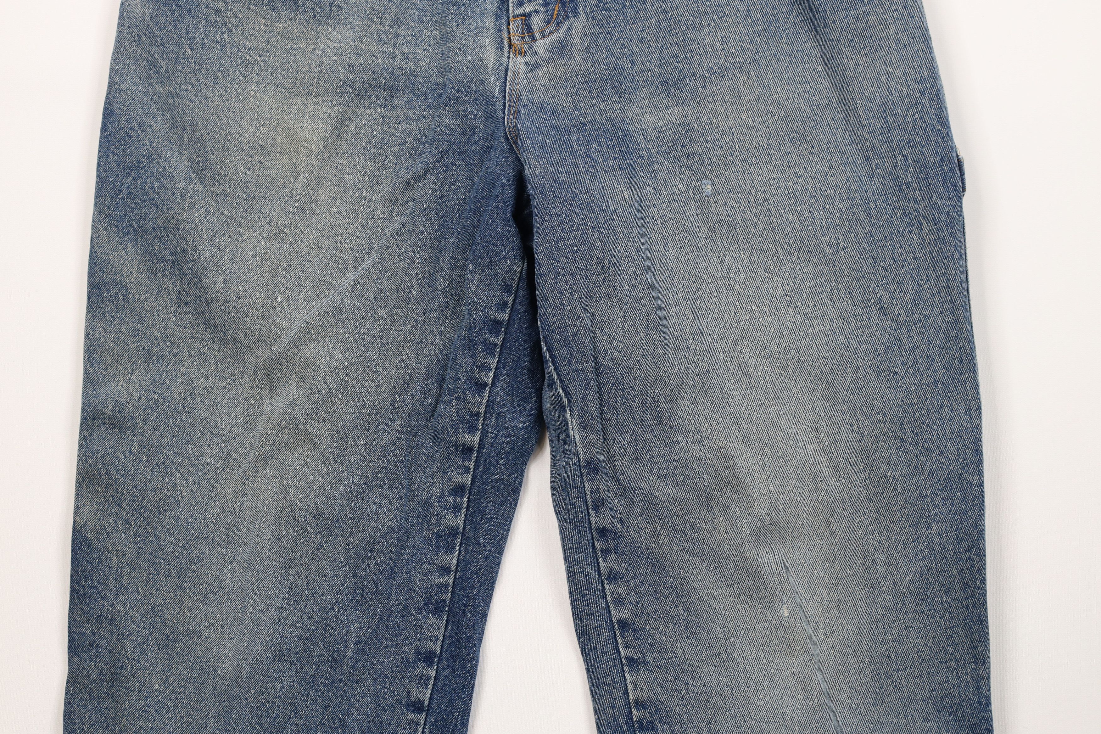 Vintage Vintage 90s Y2K Streetwear Flannel Lined Straight Leg Jeans Size US 38 / EU 54 - 4 Thumbnail
