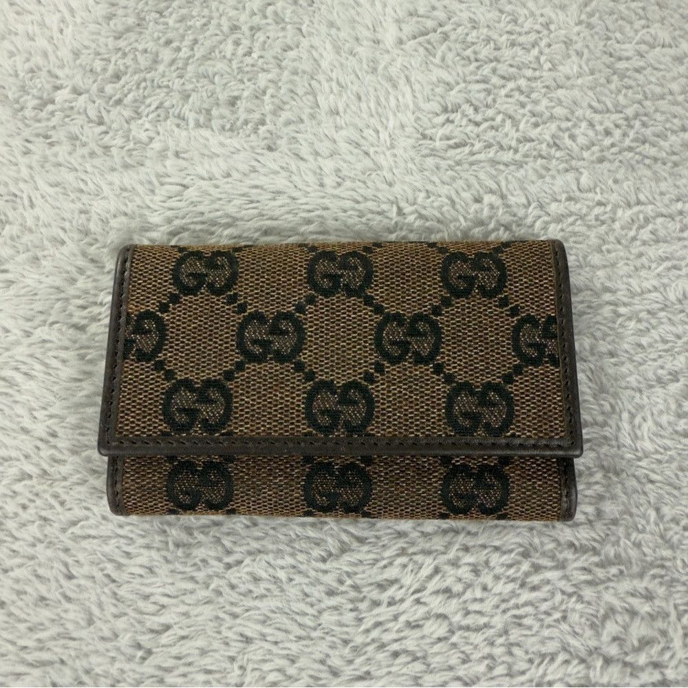 Gucci Gucci Authentic GG Canvas Brown 6-ring Key Case W/Box NS120 Size ONE SIZE - 2 Thumbnail