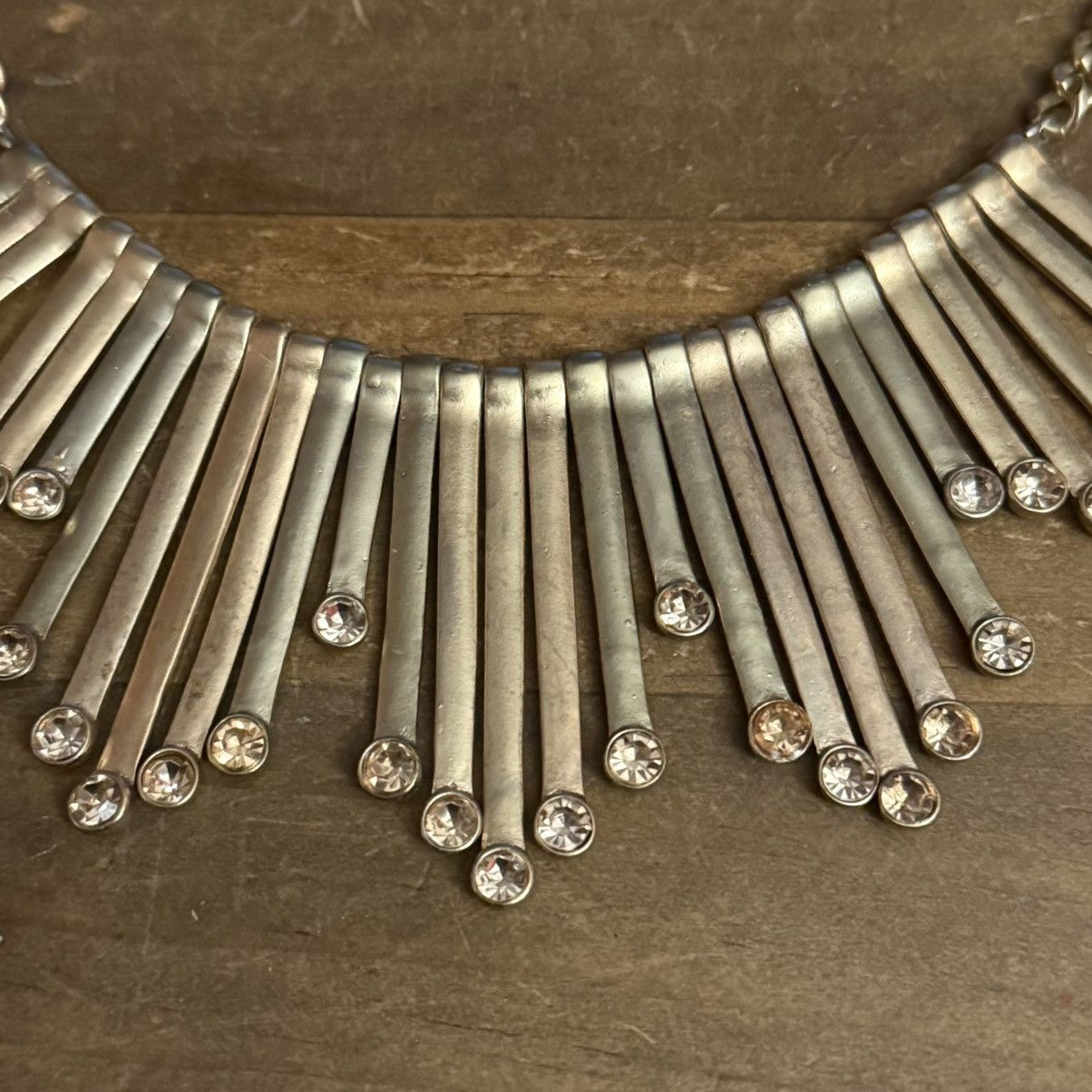 Other Gold tone boho tribal metal fringe bib necklace Size ONE SIZE - 3 Thumbnail