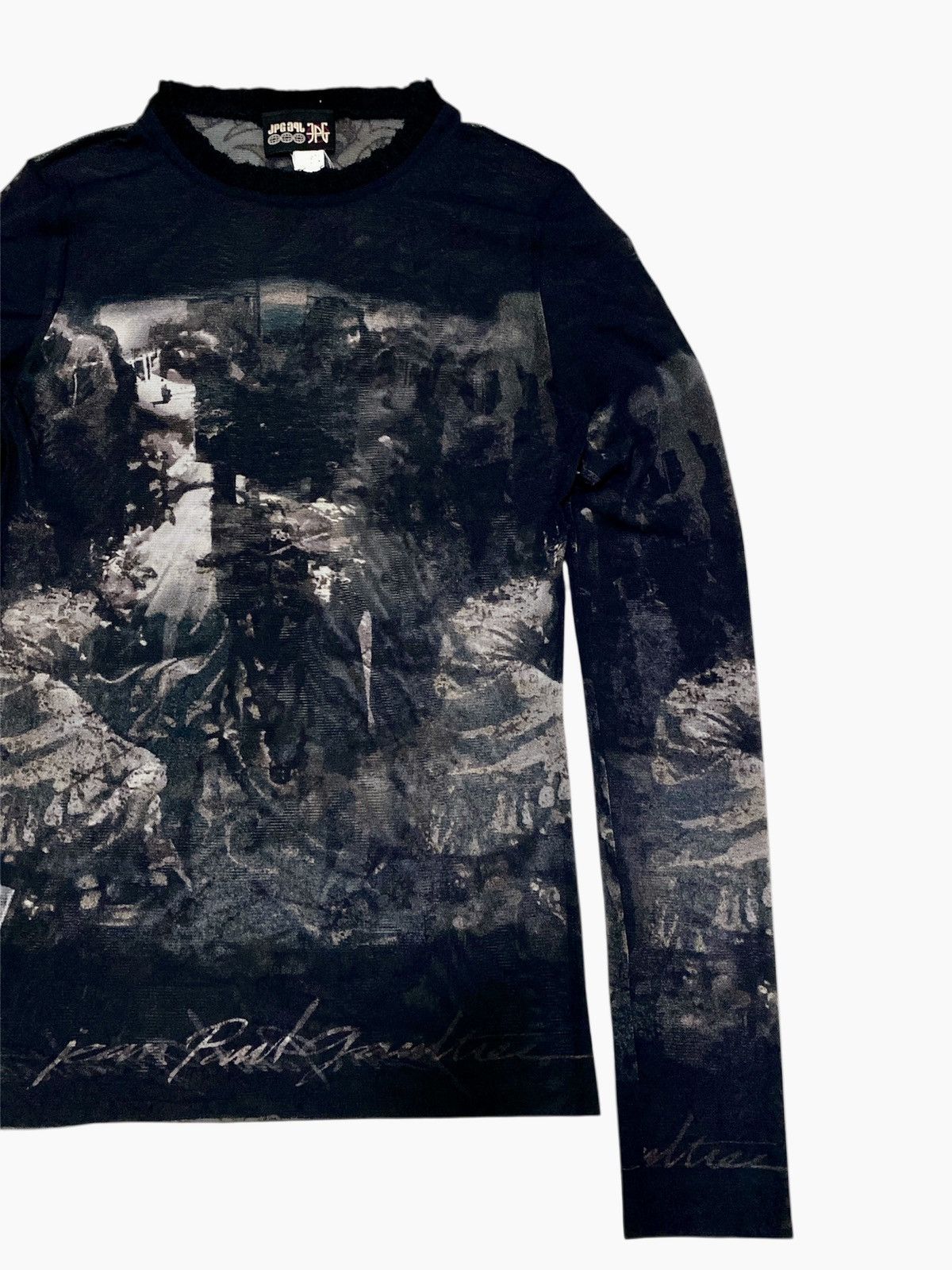 Jean Paul Gaultier 90s Rare Vintage Jean Paul gaultier Mesh Trompe-L'oeil Size M / US 6-8 / IT 42-44 - 2 Thumbnail