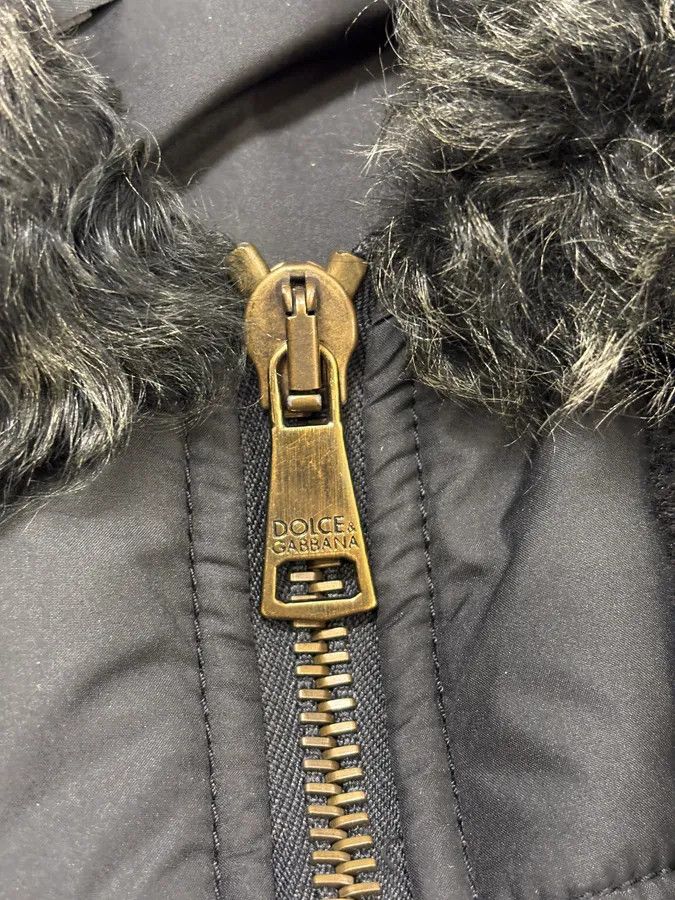 Dolce & Gabbana FW2009 Dolce & Gabbana Hybrid Nylon Shearling Black Jacket Size XS / US 0-2 / IT 36-38 - 8 Thumbnail