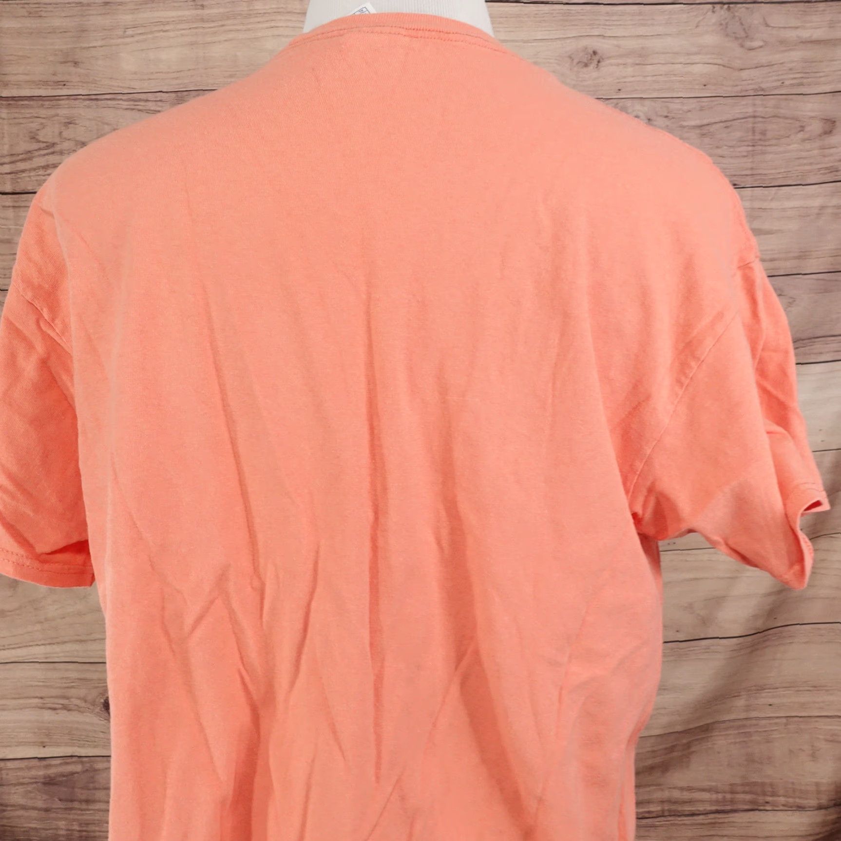 Delta VINTAGE Delta Cotton T-Shirt Adult XL Orange Humor Palm Tree Sunset 90s Mens Size US XL / EU 56 / 4 - 4 Thumbnail