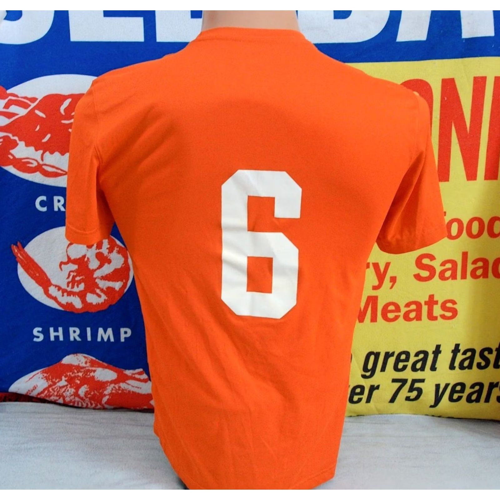 Nike Nike Dri-FIT Olentangy Orange Pioneers High School T-Shirt Mens Medium Orange L/S Graphic Print Crew Neck Football) Size US M / EU 48-50 / 2 - 5 Thumbnail