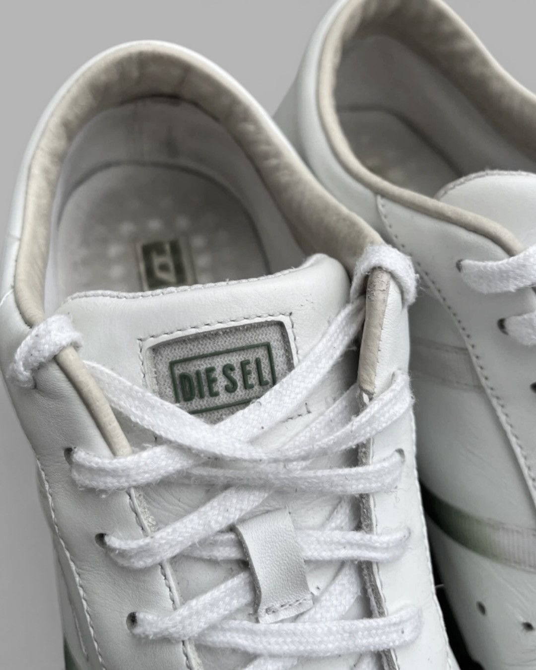 Diesel 🔥Vintage 2000’s DIESEL Low Top Leather Sneakers Size US 9 / IT 39 - 14 Thumbnail