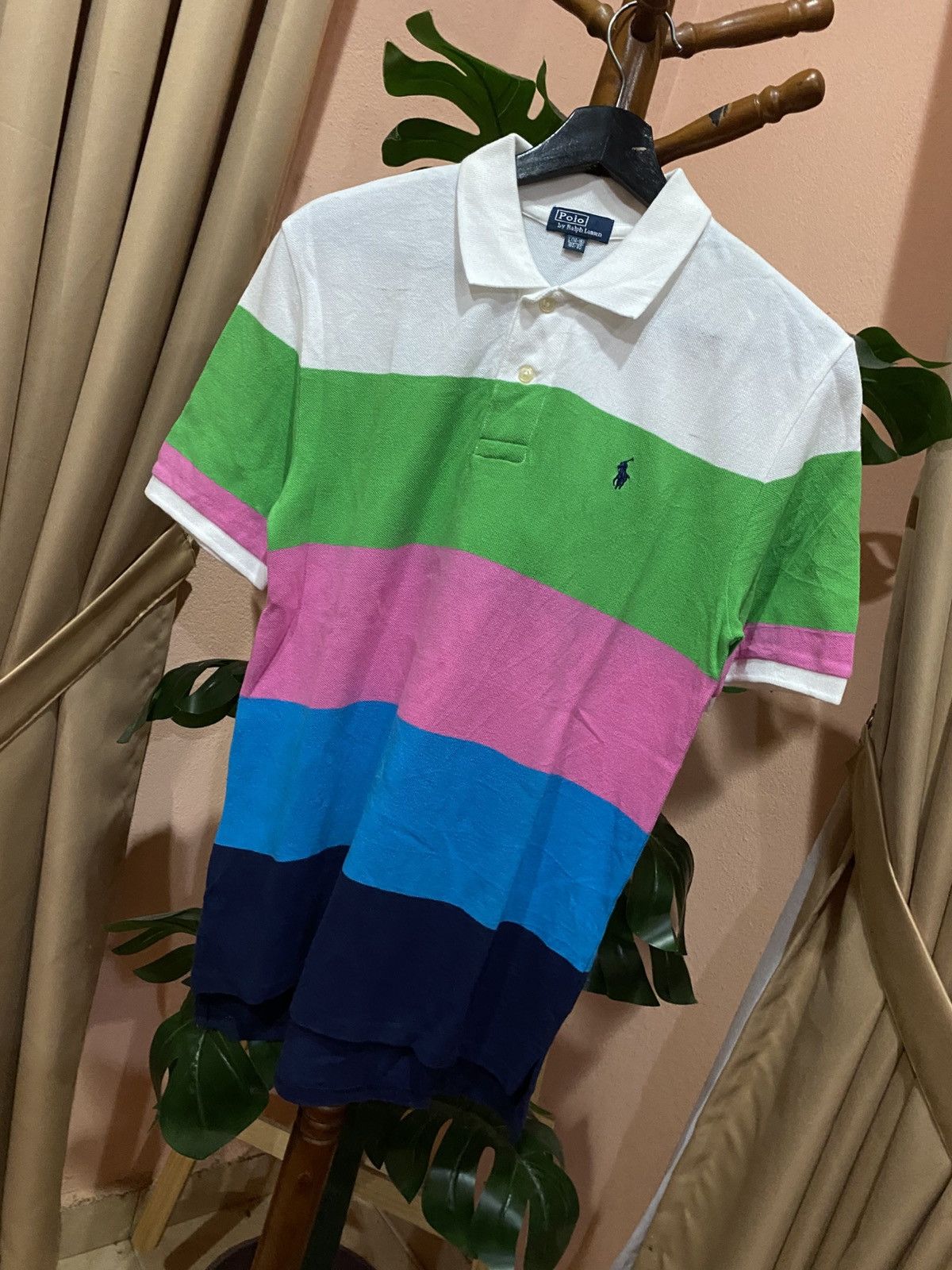 Polo Ralph Lauren Polo Ralph Lauren Multicolor Striped Short Sleeve Polo Shirt Size US S / EU 44-46 / 1 - 2 Thumbnail