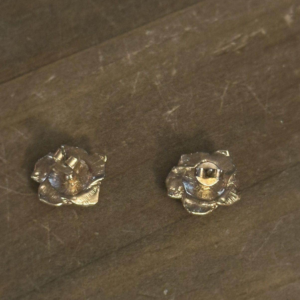 Other Gold tone rose post earrings Size ONE SIZE - 4 Thumbnail