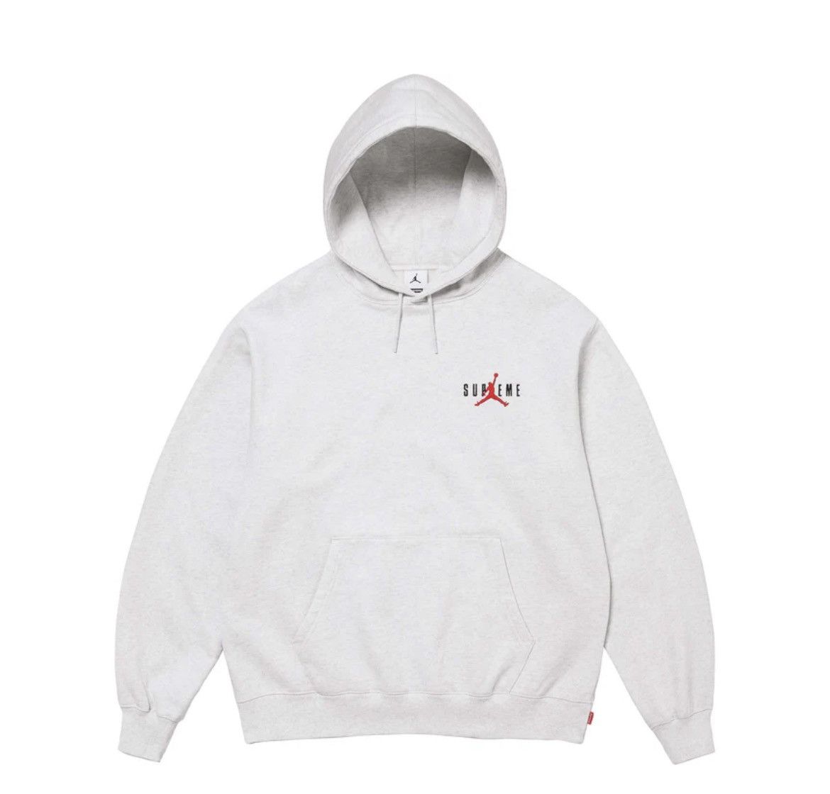 Jordan Brand × Supreme Supreme Jordan Hooded Sweatshirt Ash Grey Size US M / EU 48-50 / 2 - 2 Thumbnail