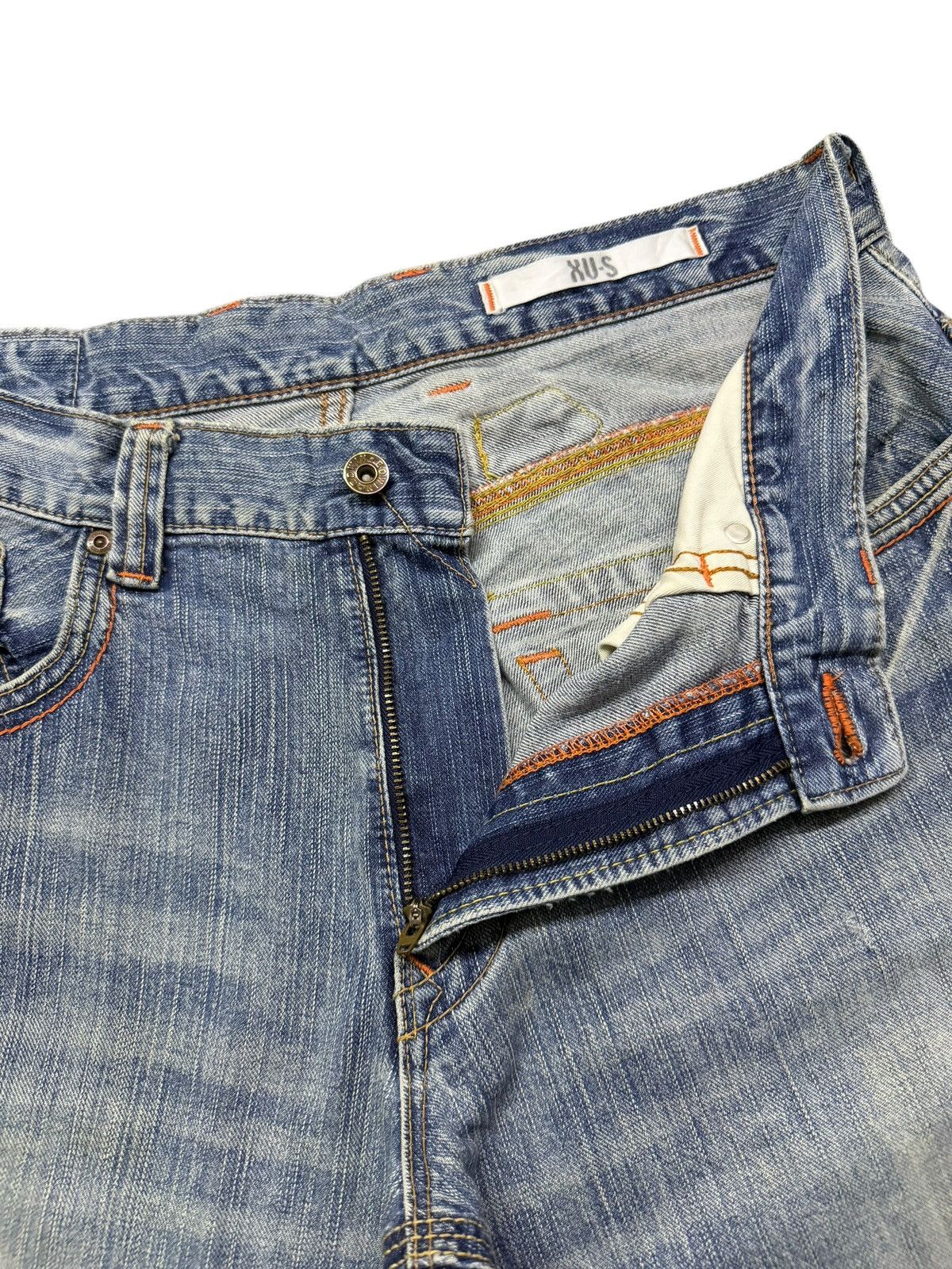 Edwin Vintage Edwin 401 XVS Y2K Buckle Back Vintage Wash Denim W36 Size US 36 / EU 52 - 8 Thumbnail