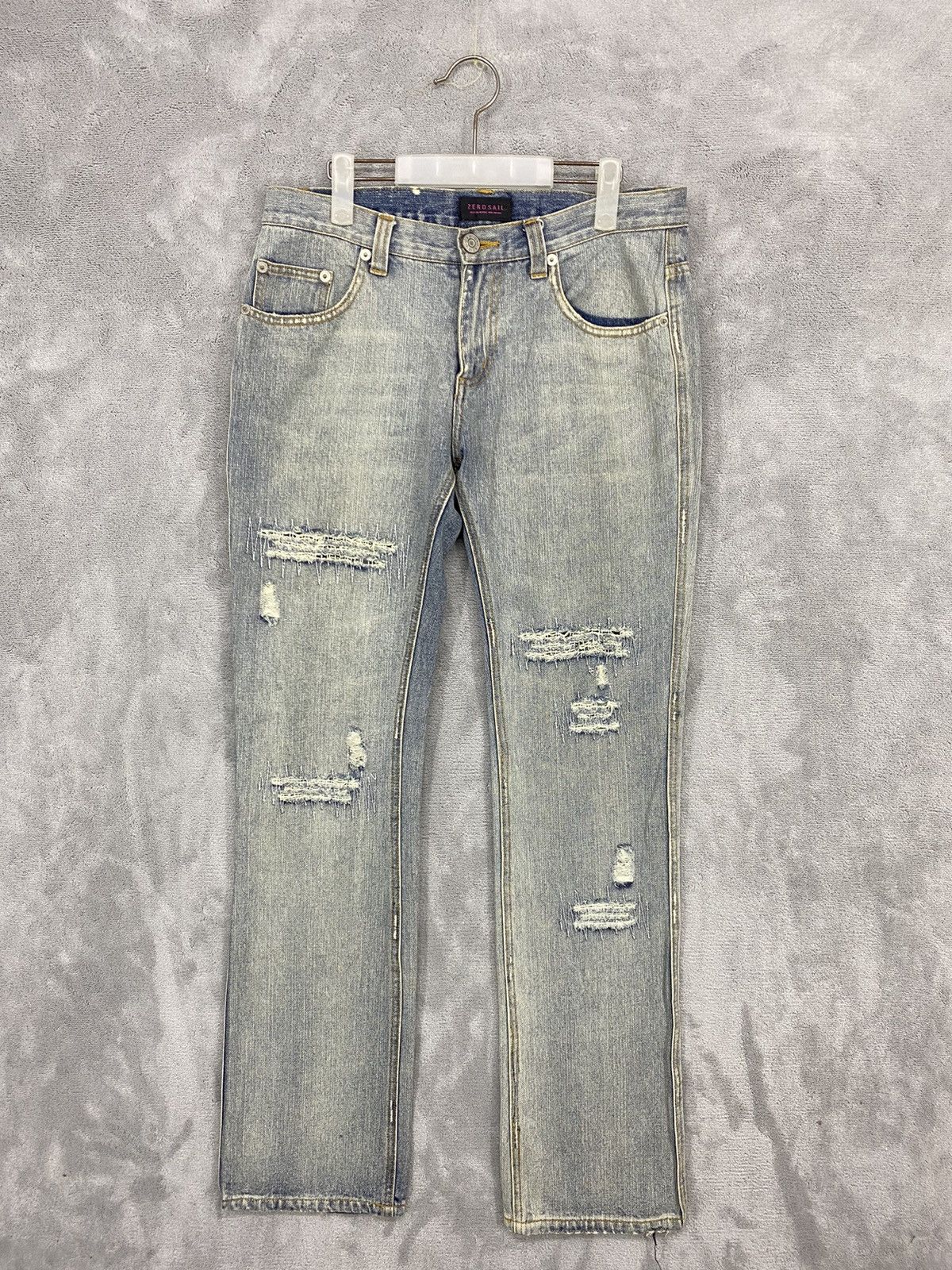 Japanese Brand 💥JAPANESE BRAND ZERO SAIL DISTRESSED DENIM Size US 32 / EU 48 - 1 Thumbnail