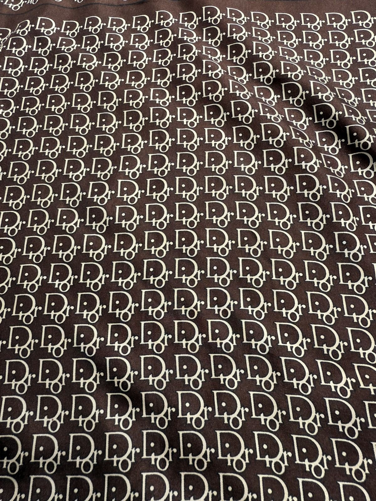 Dior Christian Dior Fullprint Logo Silk Bandana / Handkerchief Size ONE SIZE - 3 Thumbnail