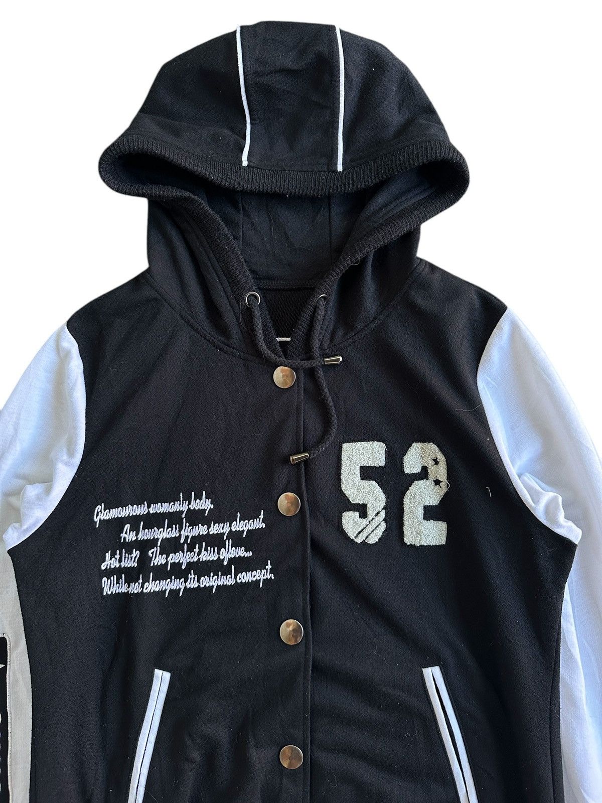 Hysteric Glamour 2000s DREAMING IN THE SKY VARSITY BUTTON HOODIE Size US M / EU 48-50 / 2 - 3 Thumbnail
