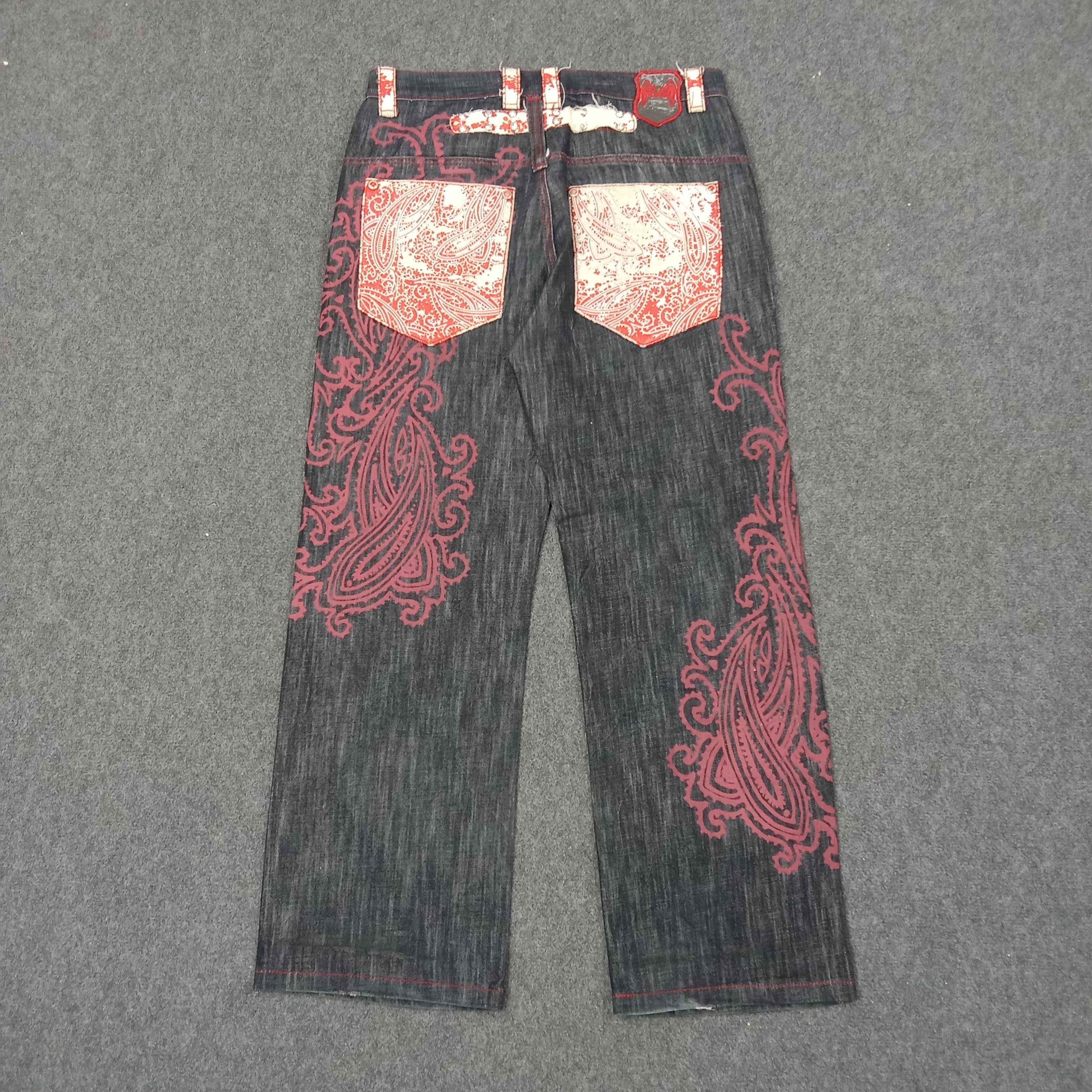 If Six Was Nine K.A.D. Japanese Streetwear Baggy Denim Jeans c235n2 Size US 34 / EU 50 - 1 Thumbnail